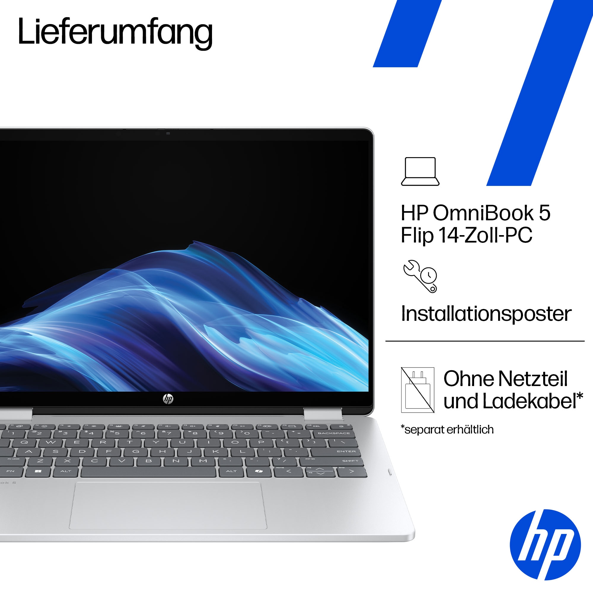 HP Convertible Notebook »14-fp0250ngx« 35,56 cm / 14 ″ Intel Core 5 Intel Graphics 256 GB SSD