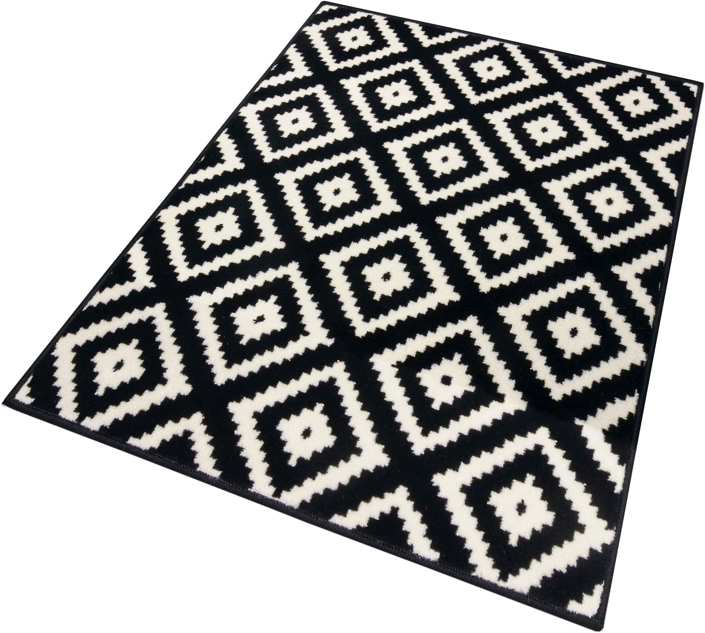 HANSE Home Teppich »Raute«, rechteckig, 9 mm Höhe, Läufer, Kurzflor, Skandi, Raute, Wohnzimmer, Schlafzimmer, Flur