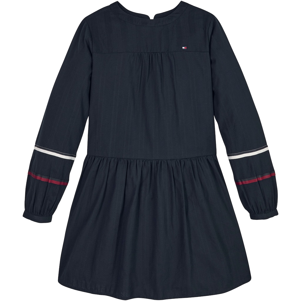 Tommy Hilfiger Blusenkleid »GLOBAL STRIPE TAPE DETAIL DRESS«, Kinder Kids Junior MiniMe
