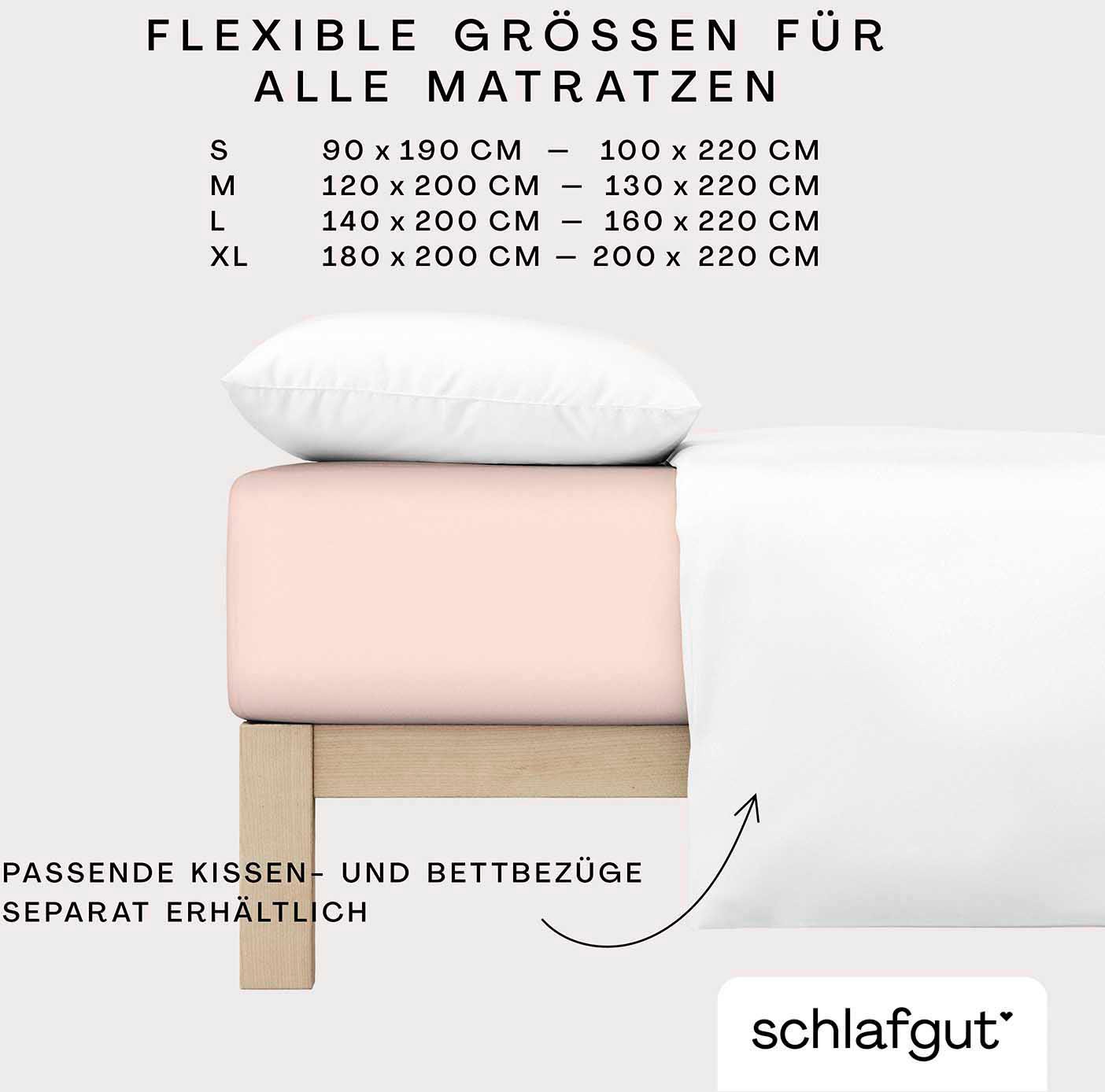 Schlafgut Spannbettlaken »Premium«, Zero Waste Verpackung, PREMIUM Qualität