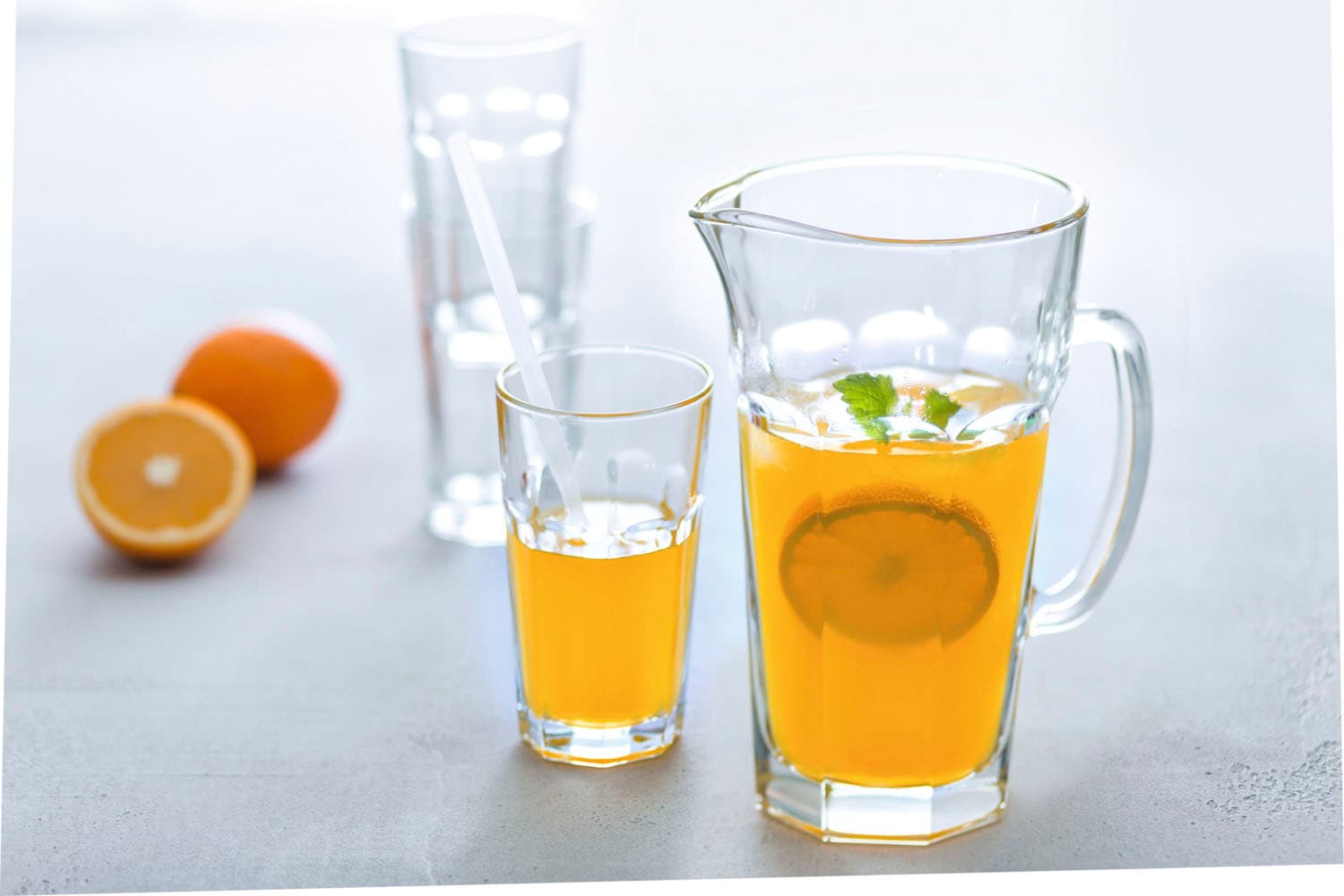 LEONARDO Gläser-Set »ROC«, (Set, 7 tlg.), Krug/Becher-Set, 7-teilig