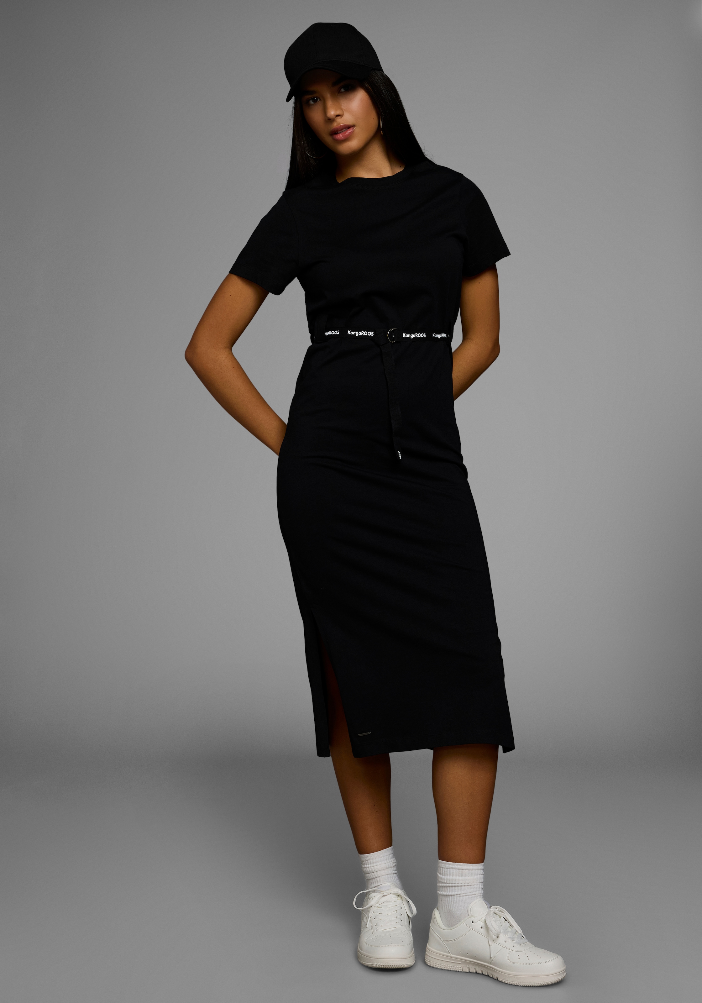 KangaROOS Midikleid, (2 tlg.), im sportlichen Look aus festem Jersey - NEUE KOLLEKTION