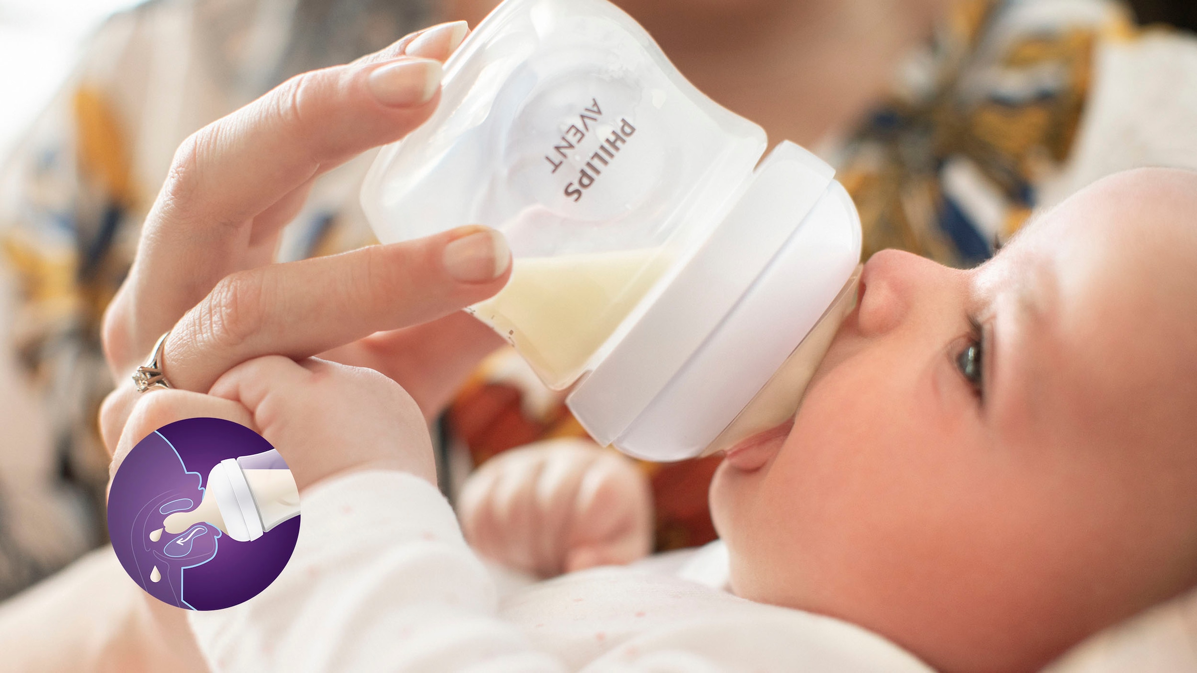 Philips AVENT Flaschensauger »Natural Response SCY962/02«, 2 Stück mit Anti-colic-Ventil, ab 0 Monaten