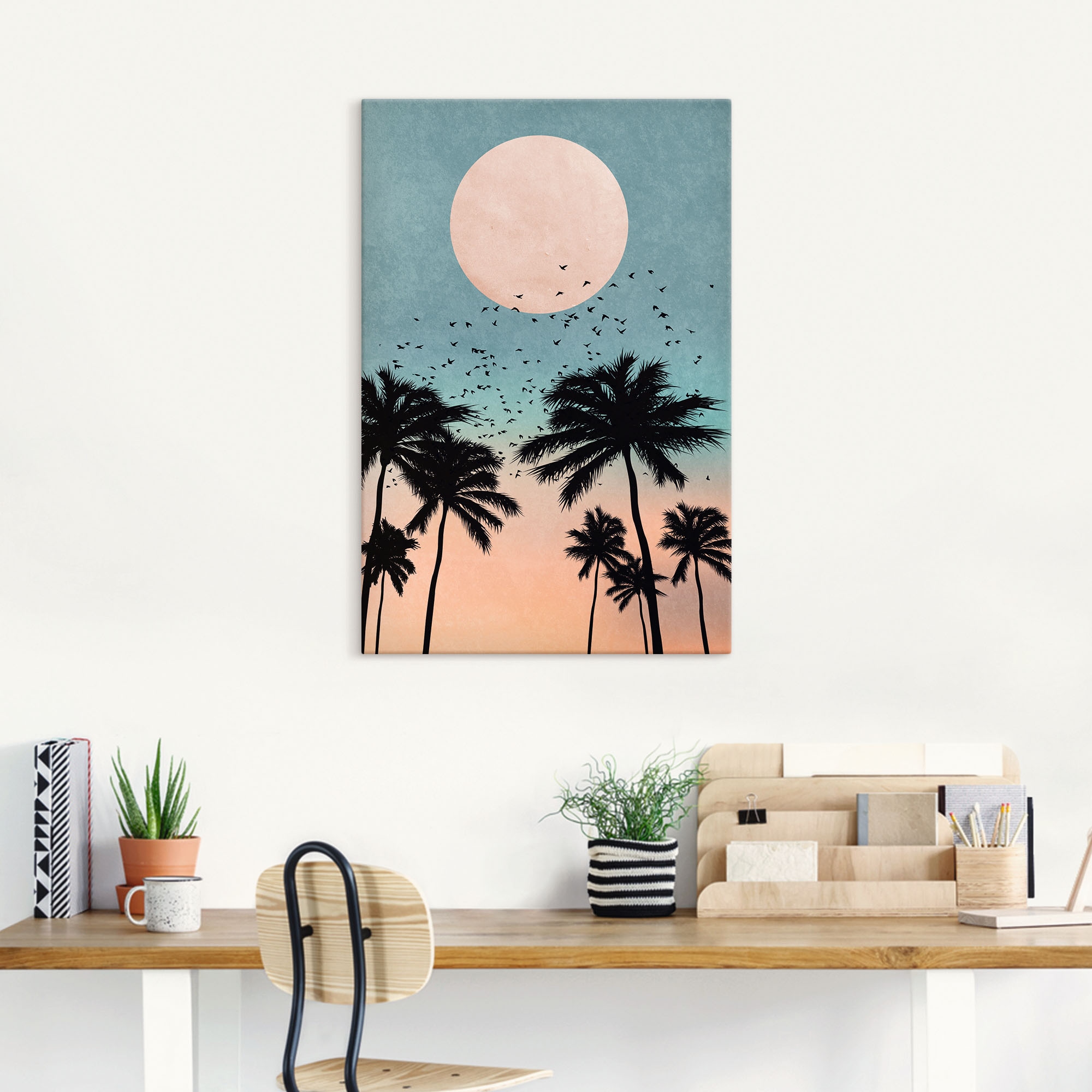 Artland Leinwandbild »Sonnenaufgang« Bilder vom Sonnenuntergang & -aufgang 1 Stk. tlg. auf Holzrahmen gespannt