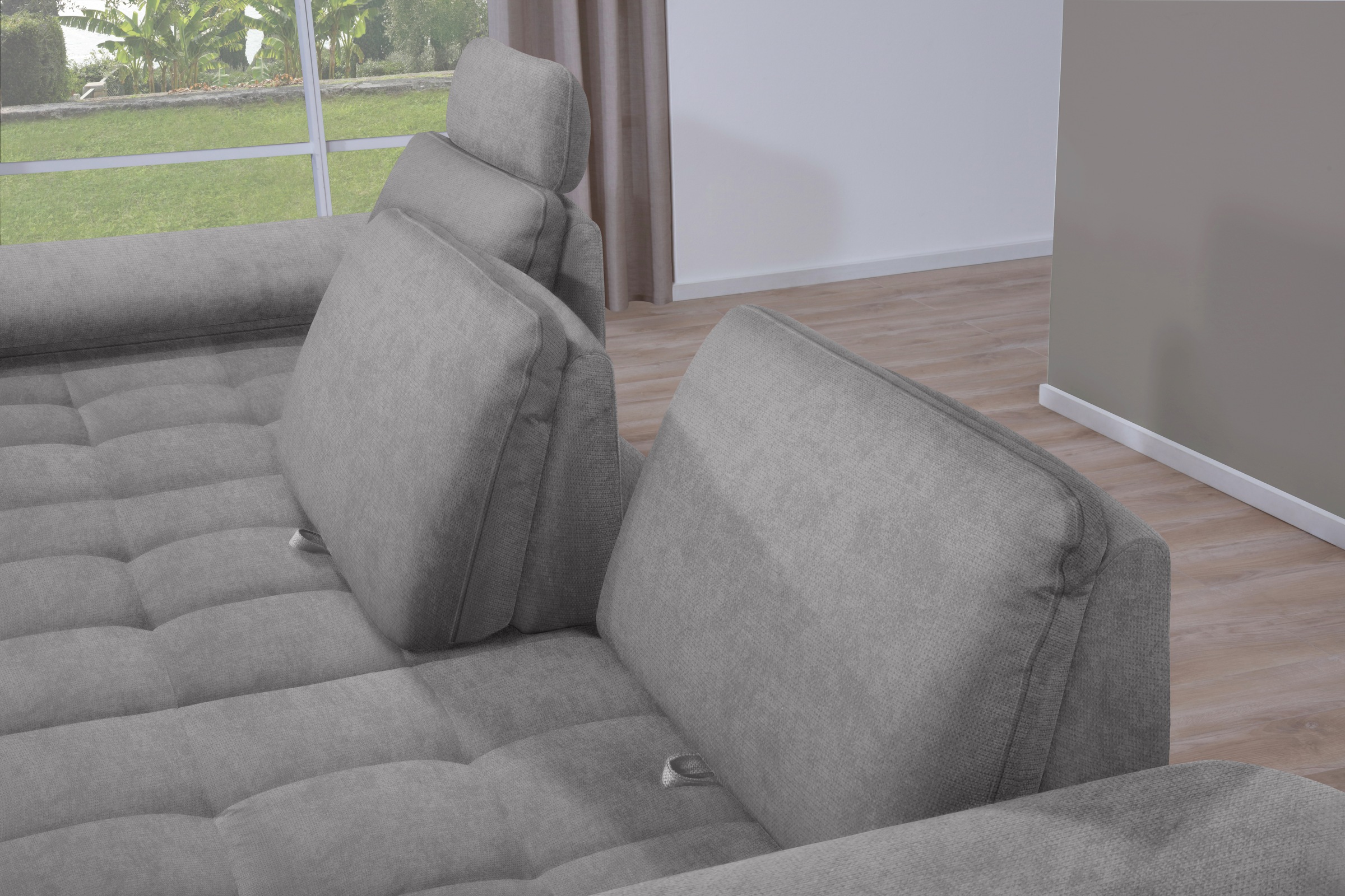 alina Ecksofa »Royce«, inklusive Sitztiefenverstellung, 270 cm breit