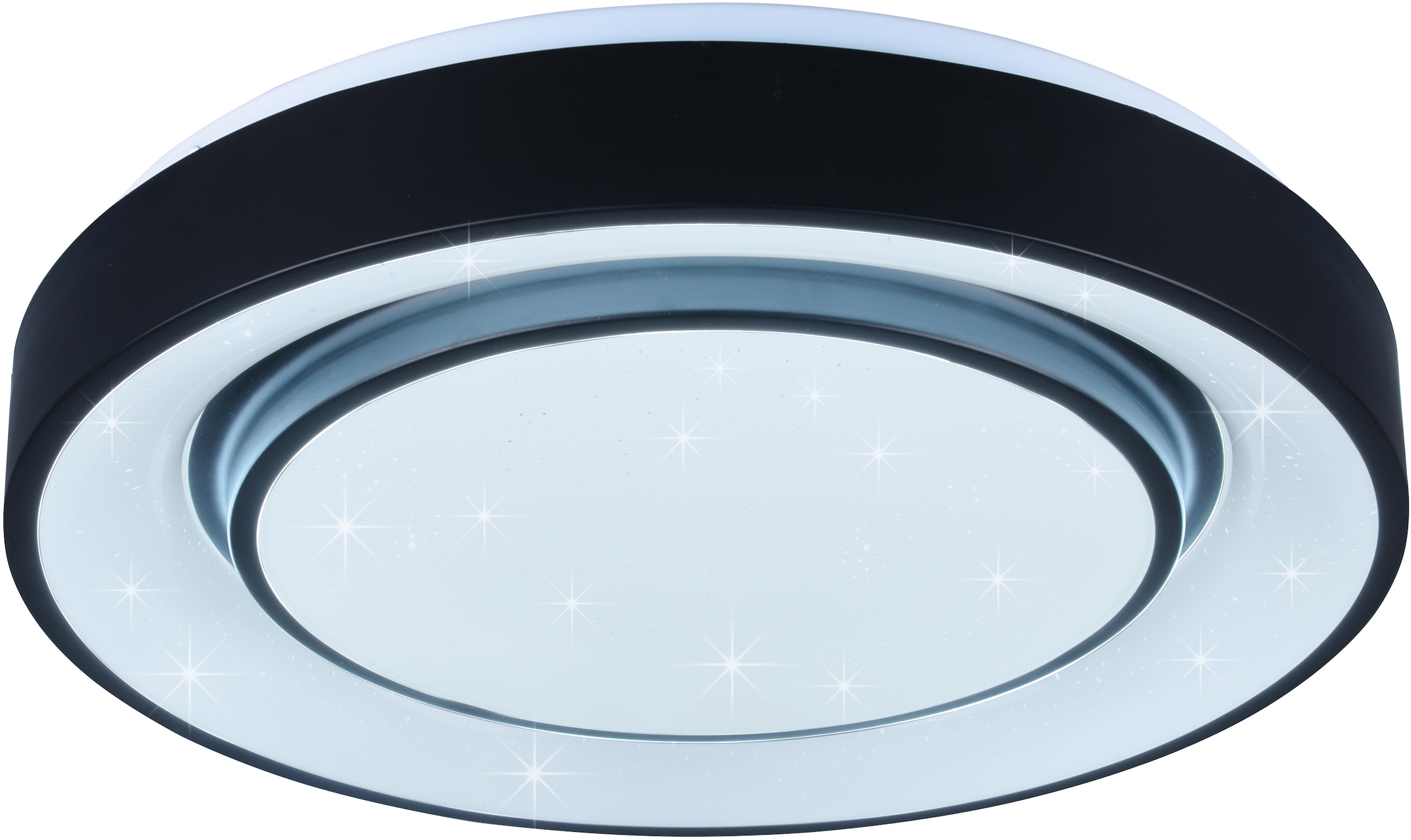 TRIO Leuchten LED Deckenleuchte »Mona«, 1 flammig, Leuchtmittel LED-Modul | LED fest integriert, WiZ Smarthome Deckenlampe Ø 38cm Steuerung per App RGB + CCT, dimmbar