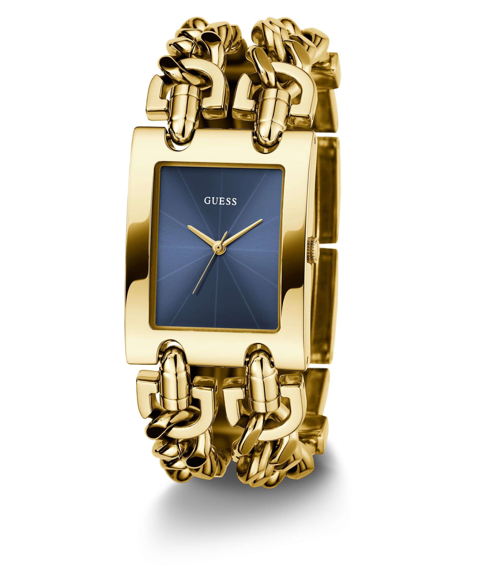 Guess Quarzuhr »Guess HEAVY METAL« Armbanduhr, Damenuhr, Edelstahlarmband, analog
