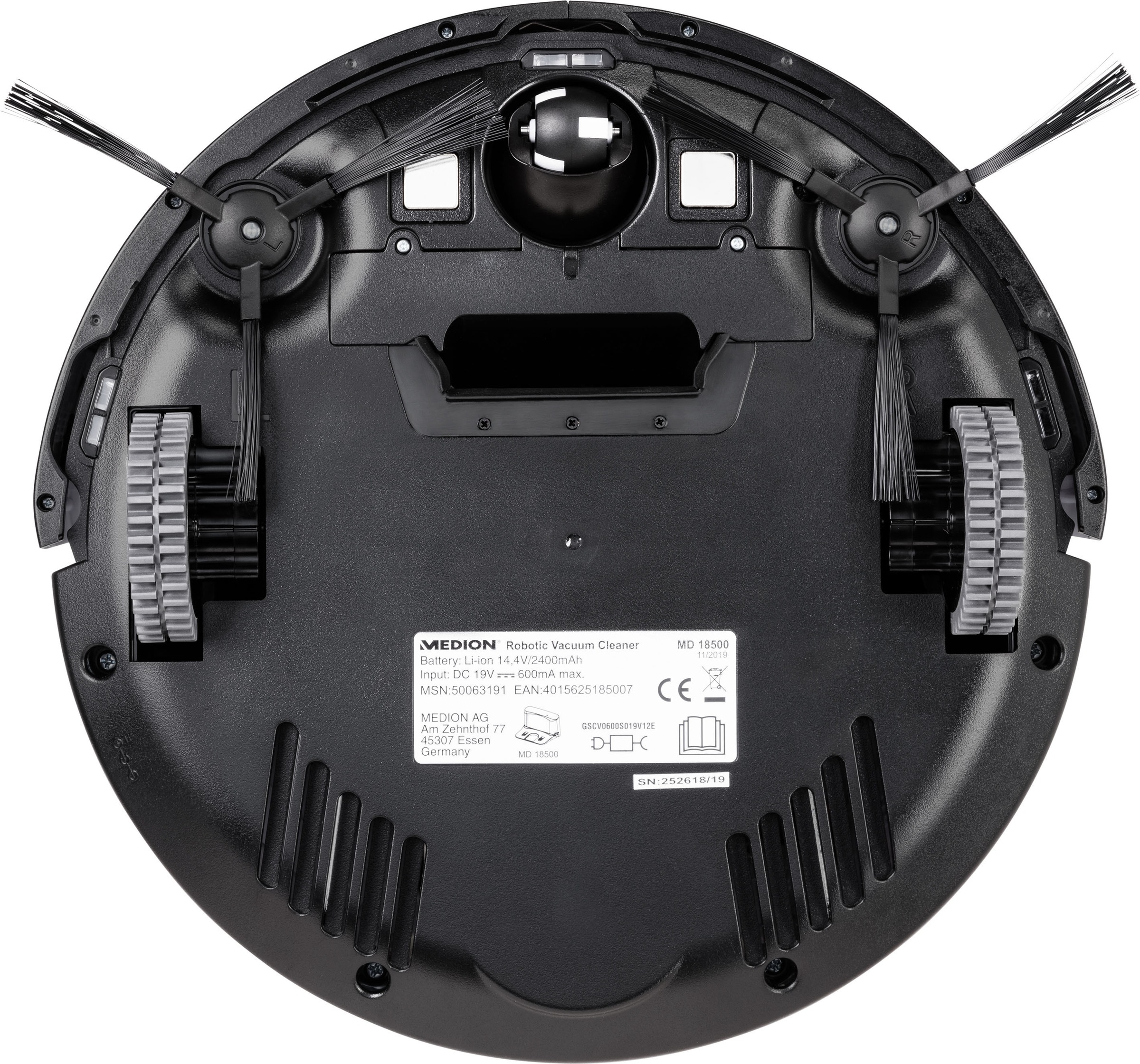 Medion® Saugroboter »E 30 MD 18500«, weiß, vollautomatische Reinigung, Timer-Funktion, Tierhaar optimiert“