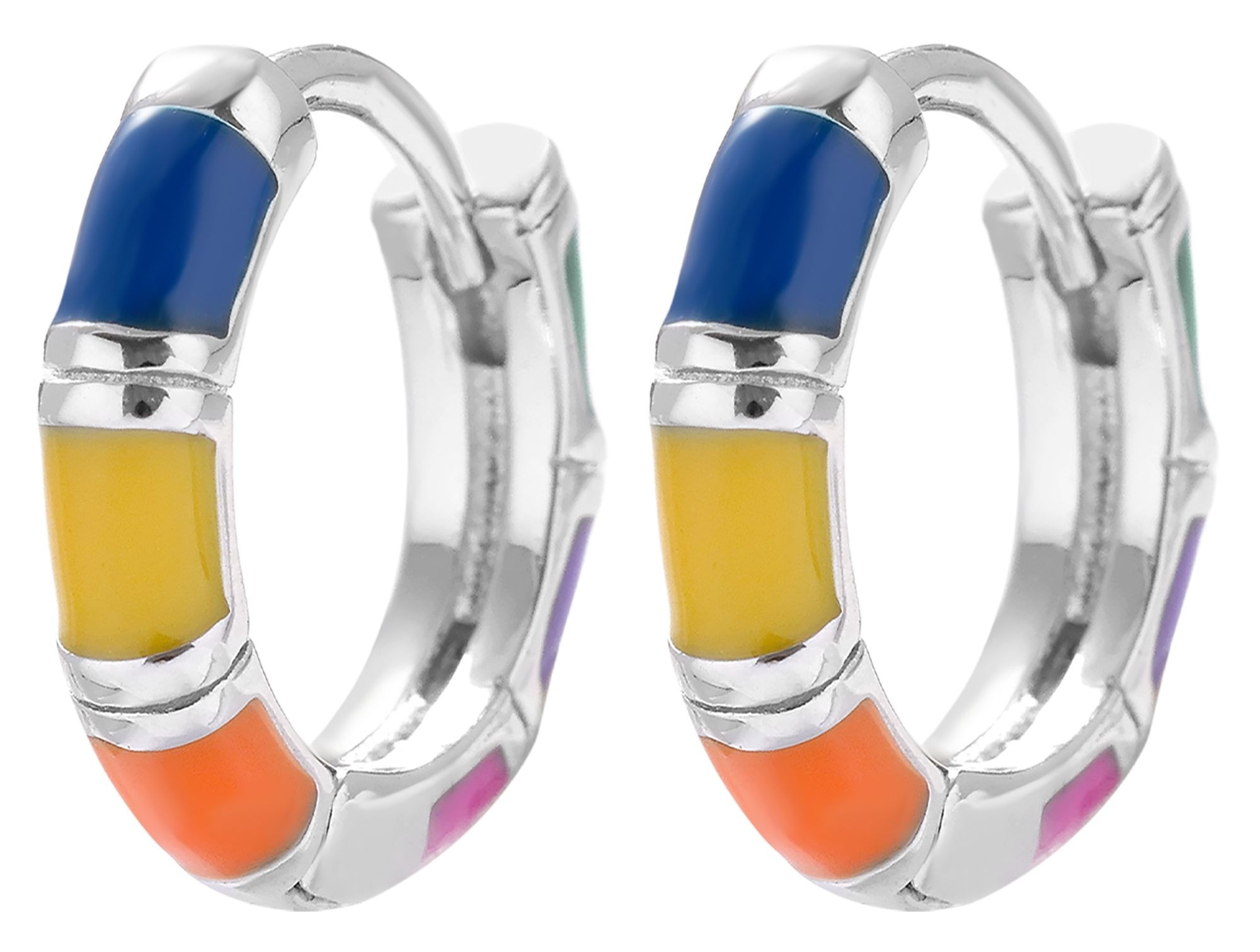 Adelia´s Paar Creolen »Damen Ohrringe ¿ Klappcreole aus 925 Silber«