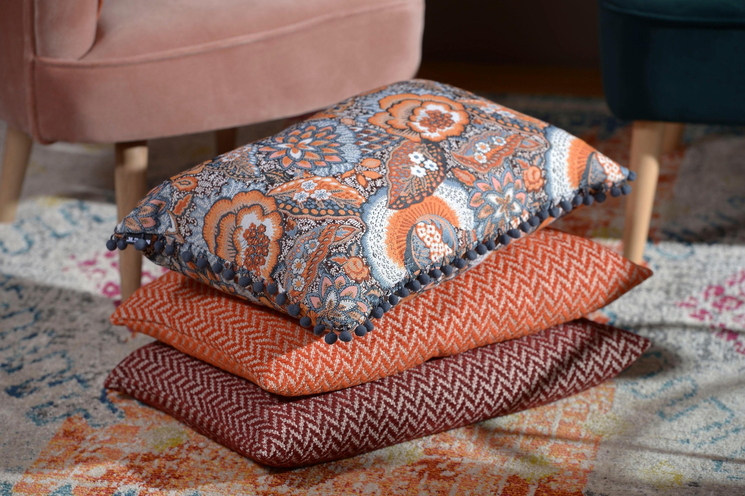 H.O.C.K. Dekokissen »Zircono« mit Ethnomuster, Kissenhülle mit Füllung, 1 Stück