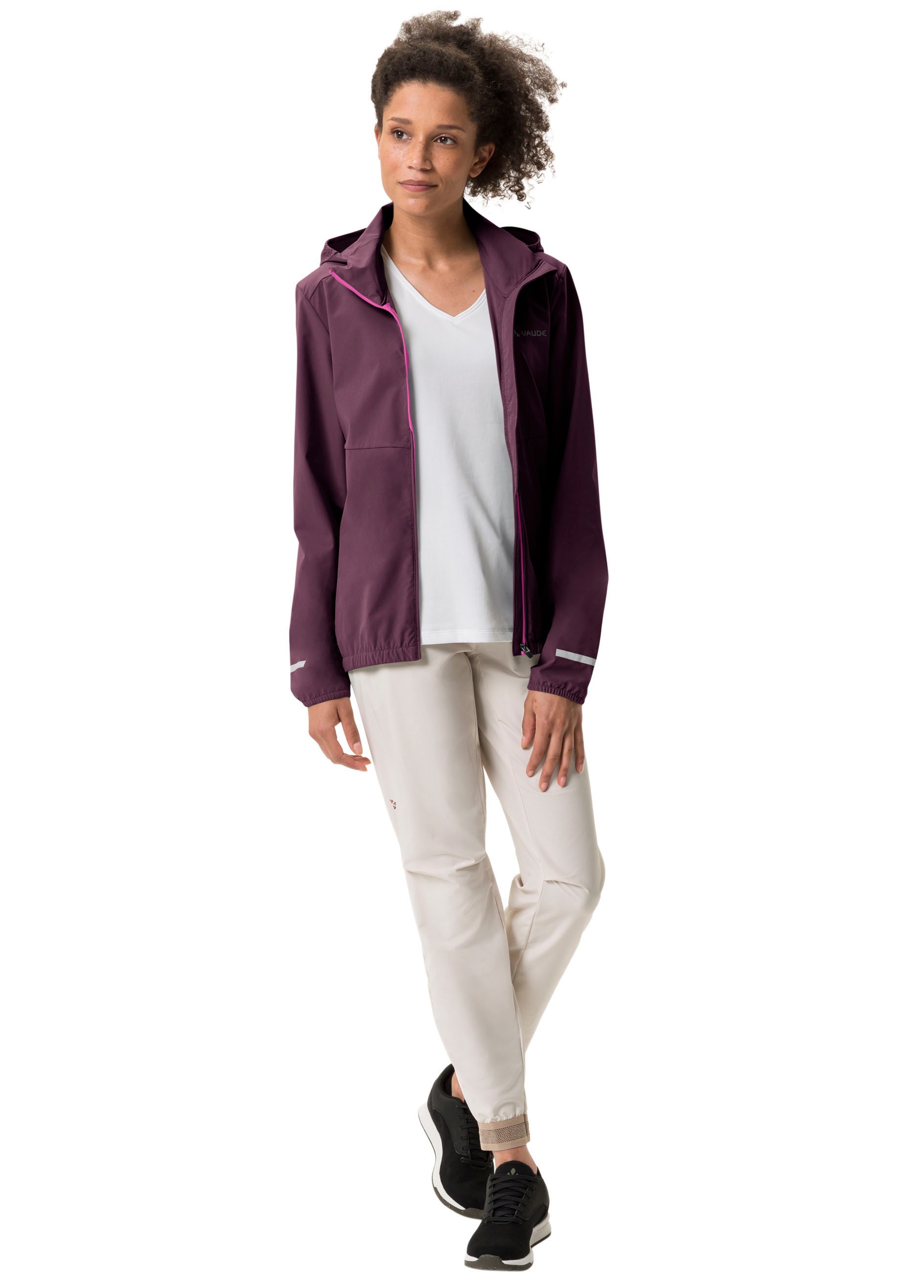 VAUDE Funktionsjacke »WOMEN'S CYCLIST AIR JACKET«, (1 St.), mit Kapuze, Wasserabweisend & Windabweisend & Atmungsaktiv