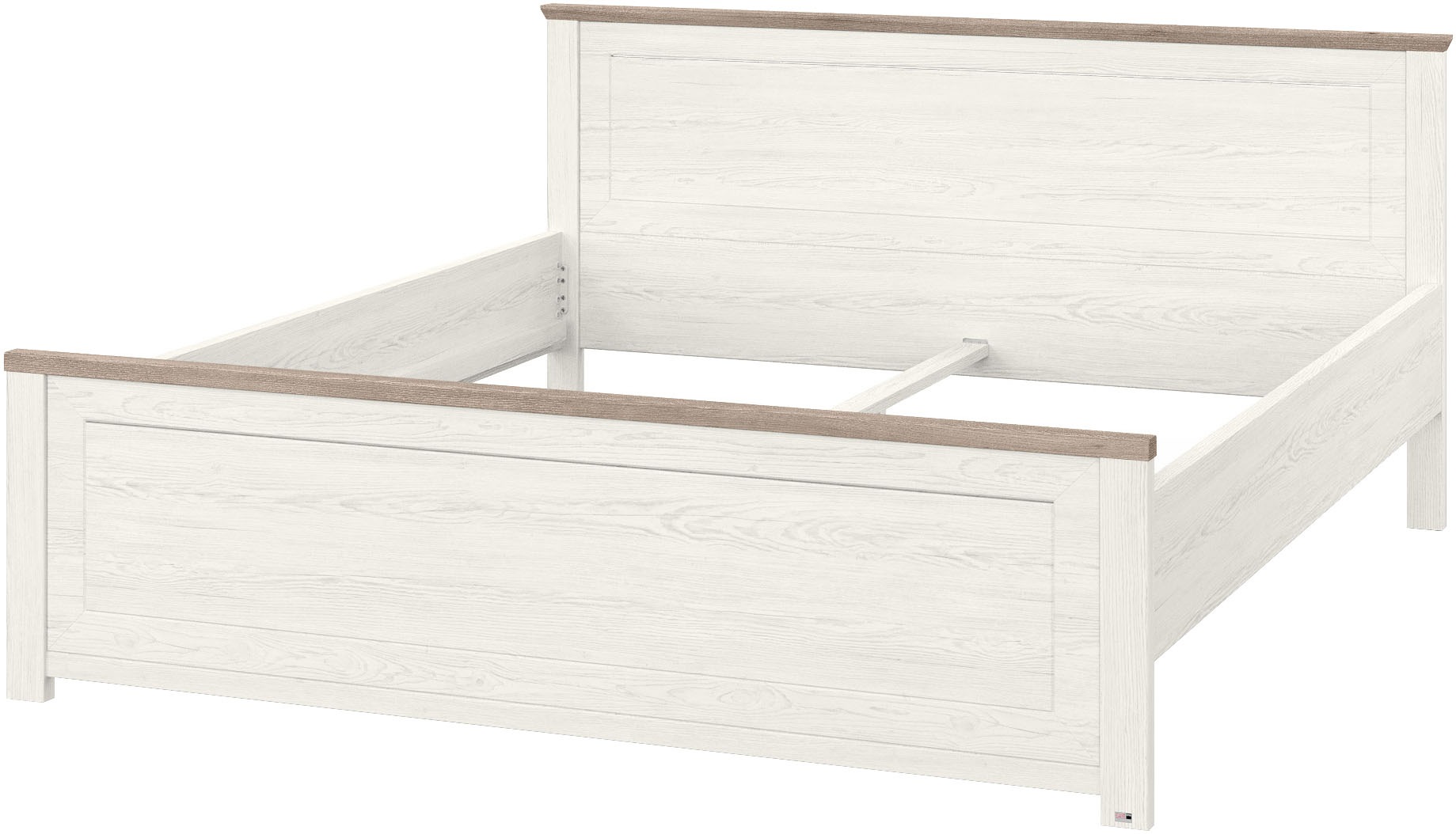 set one by Musterring Bett »York Schlafen« 1 Stk. tlg. Doppelbett 180 x 200 cm, weiß/Eiche Nelson oder grau/Artisan-Eiche