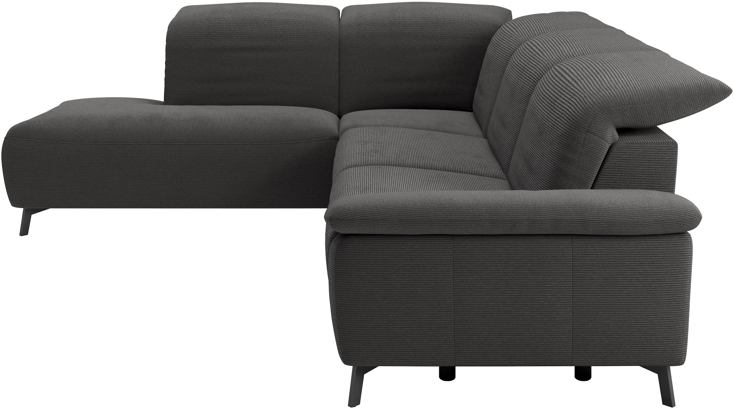 Musterring Ecksofa »MR 370, intelligenter Komfort im modernen Design« Optionale Relaxfunktion, flexible Kopfteile & klappbare Armlehnen