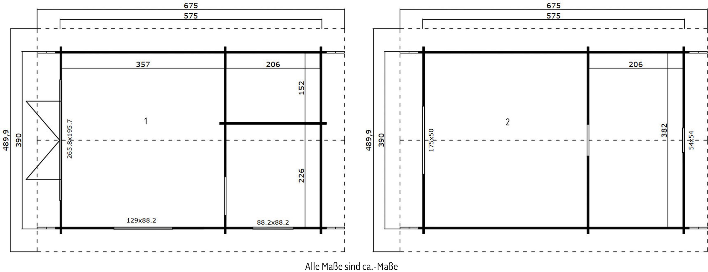 LASITA MAJA Gartenhaus »CAROLINE«, (Set, inkl. Fußbodenbretter zum Verlegen)
