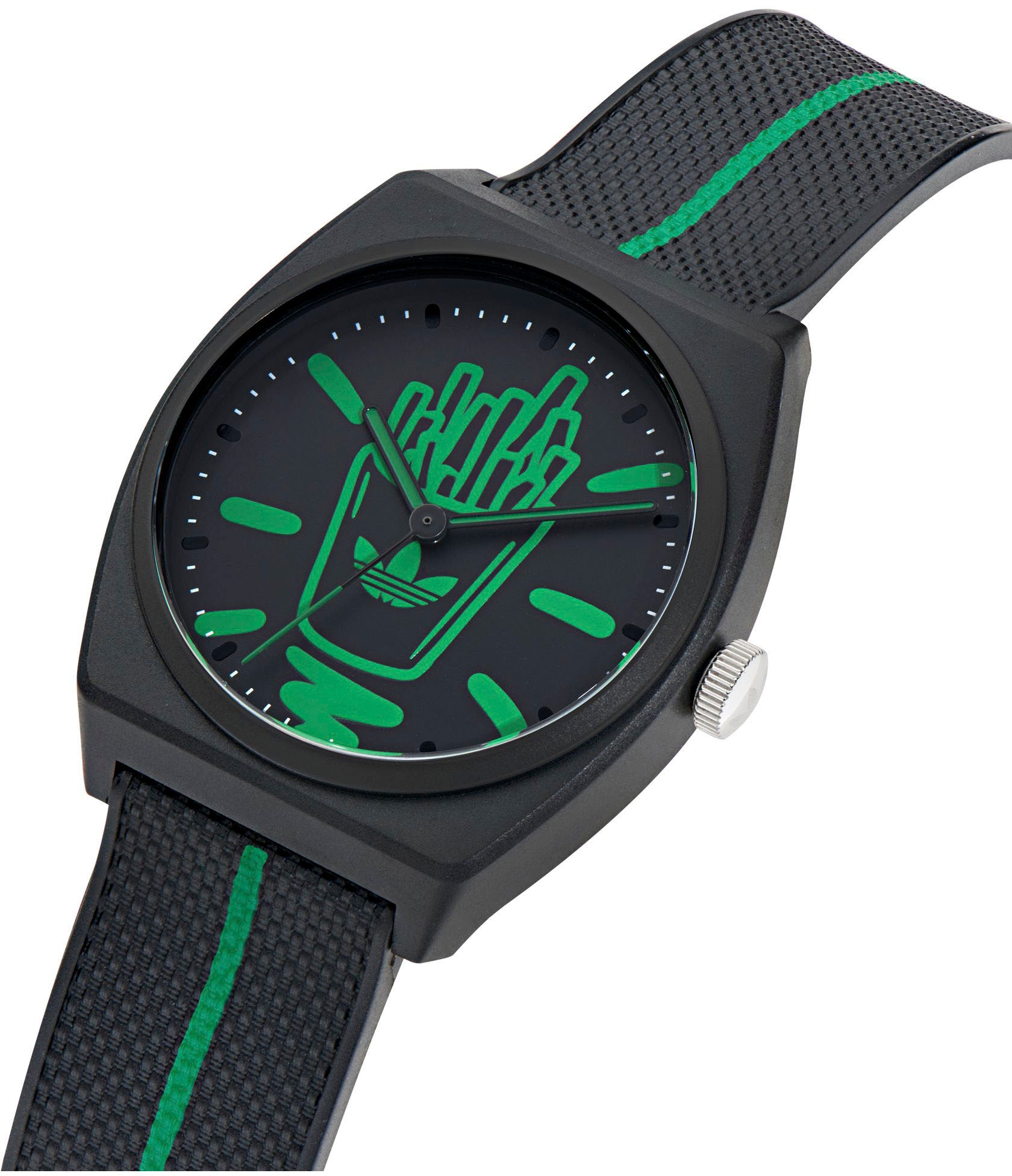 adidas Originals Quarzuhr »PROJECT TWO« Armbanduhr, Herrenuhr, Damenuhr,Resinarmband,wasserabweisend bis 5 bar