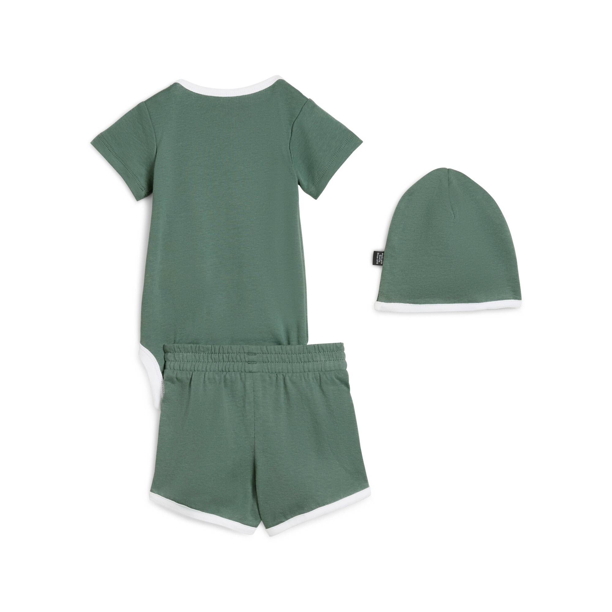 PUMA »MINICATS  CLASS BORN 3-PIECE SET INF« 2 Stk. 3-teiliges Set mit Body, Shorts und Accessoire, sportlicher Stil
