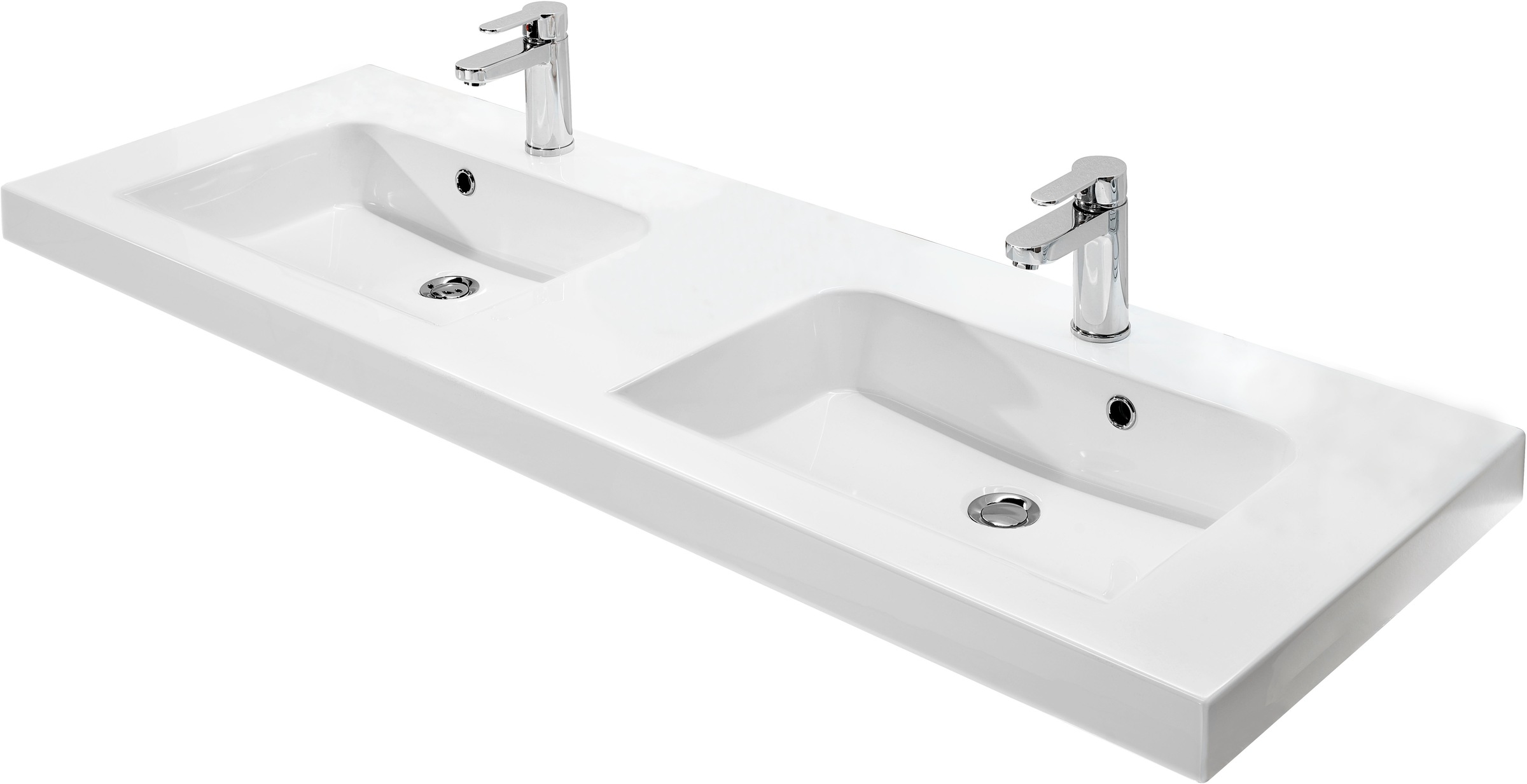 Saphir Waschtisch »Serie Balto Mineralmarmor-Waschtisch mit Unterschrank, 147,8 cm breit« 2 Stk. tlg. Doppel-Waschplatz mit 4 Schubladen, in verschiedene Ausführungen
