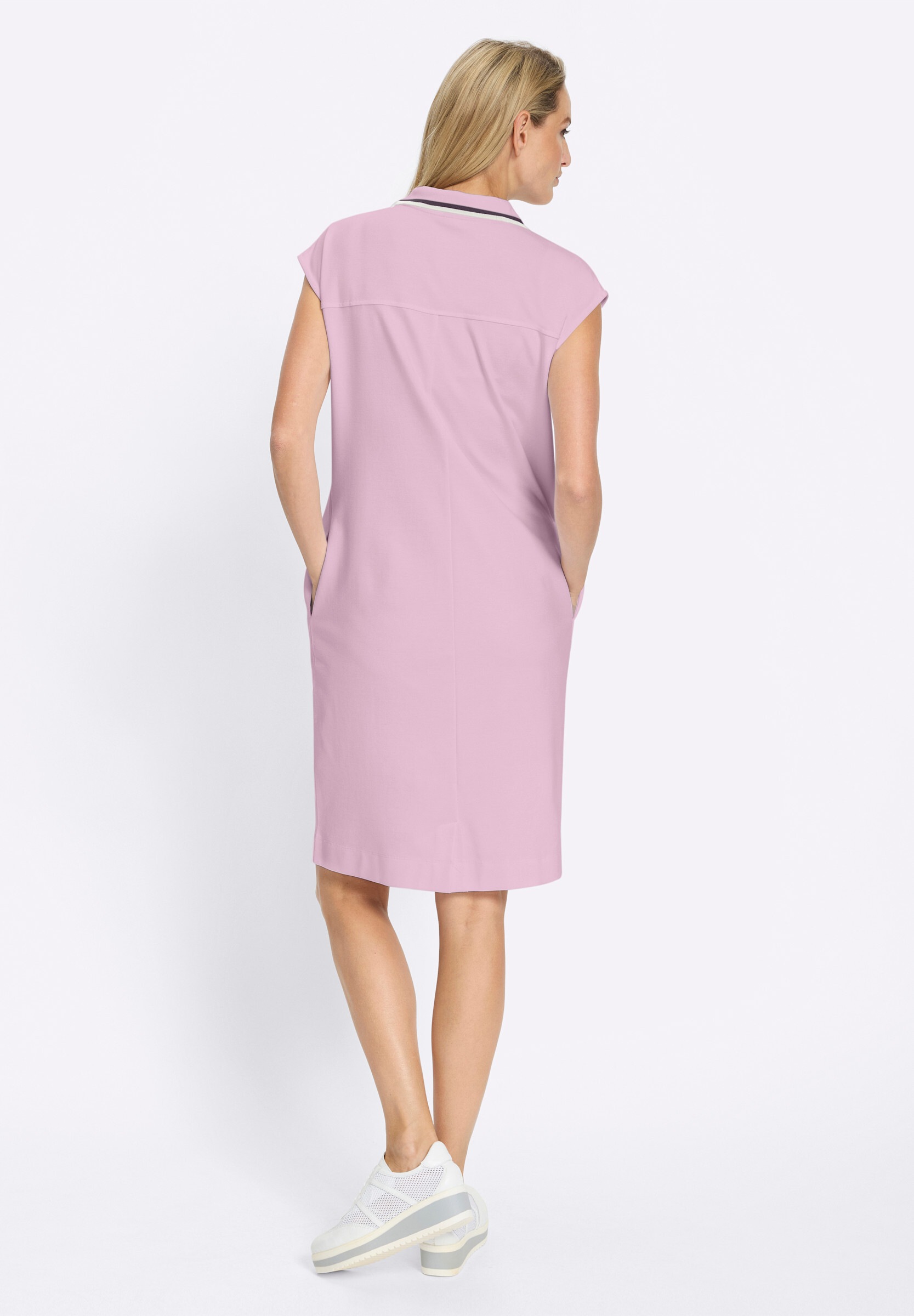 heine Sommerkleid »Jersey-Kleid Jerseykleid mit Polokragen« Nahttasche