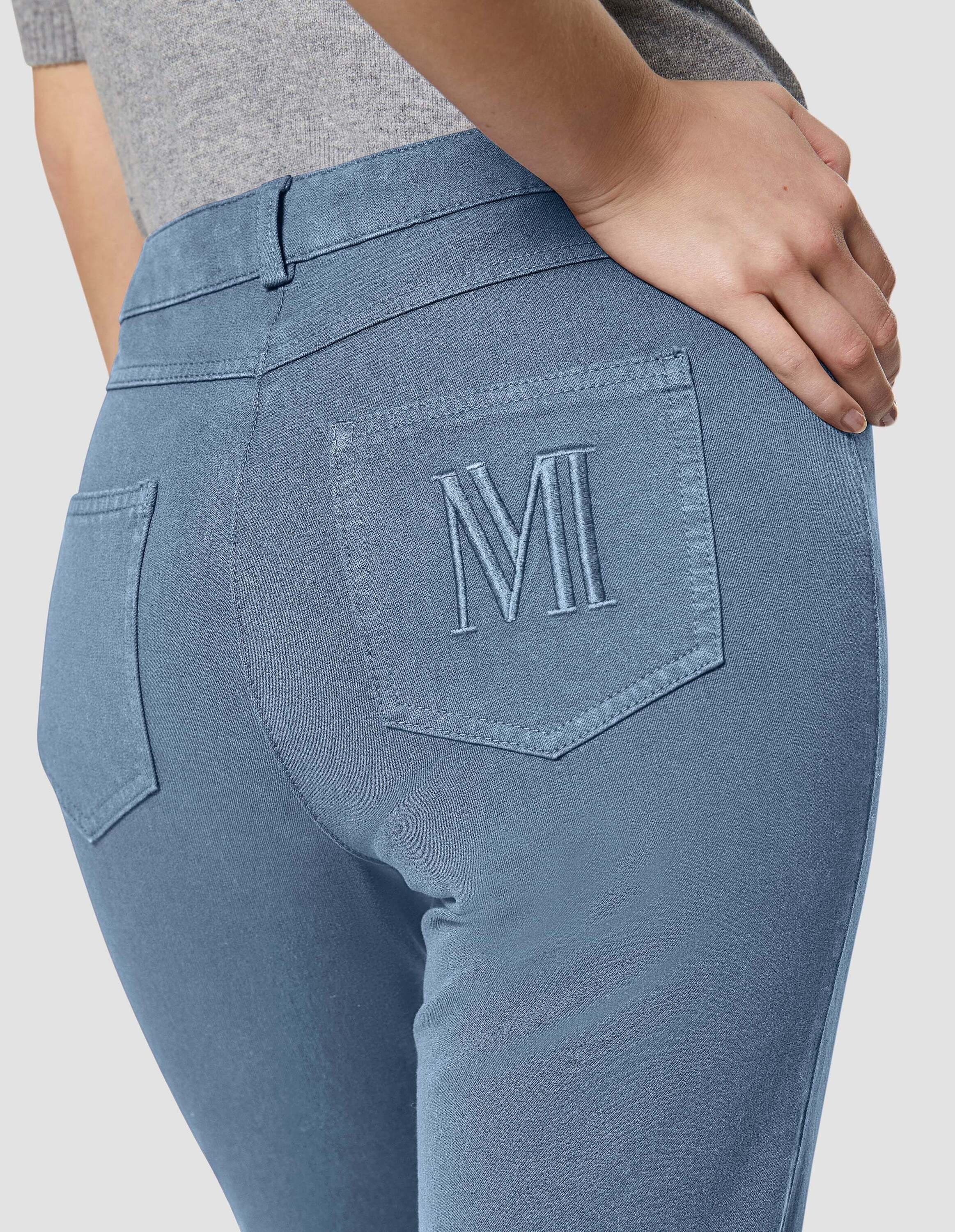 MADELEINE Regular-fit-Jeans »Jeans M-Jeans in gerader Form mit Logo-Stickerei«