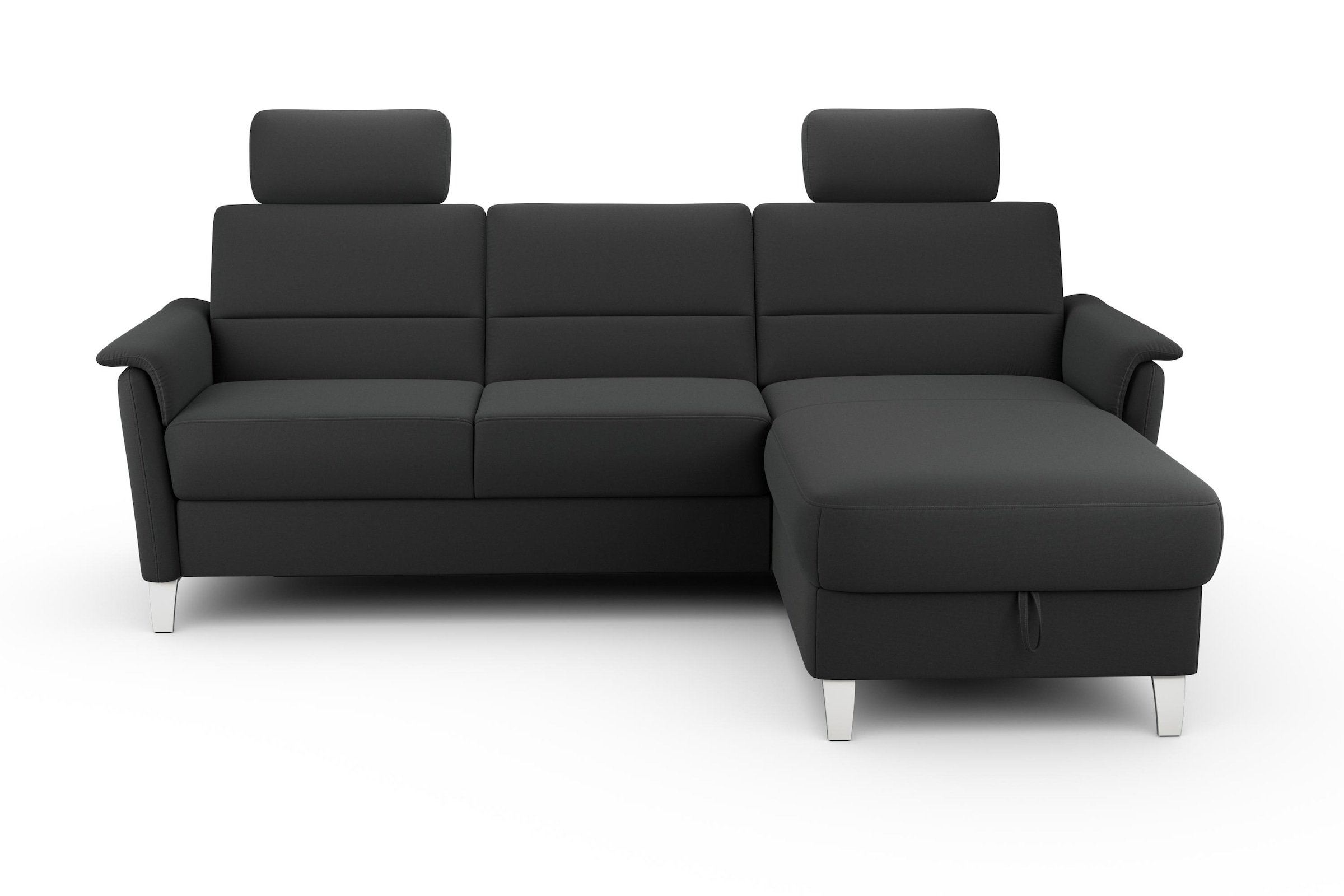 sit&more Ecksofa »Palmera L-Form«, wahlweise mit Bettfunktion und Bettkasten