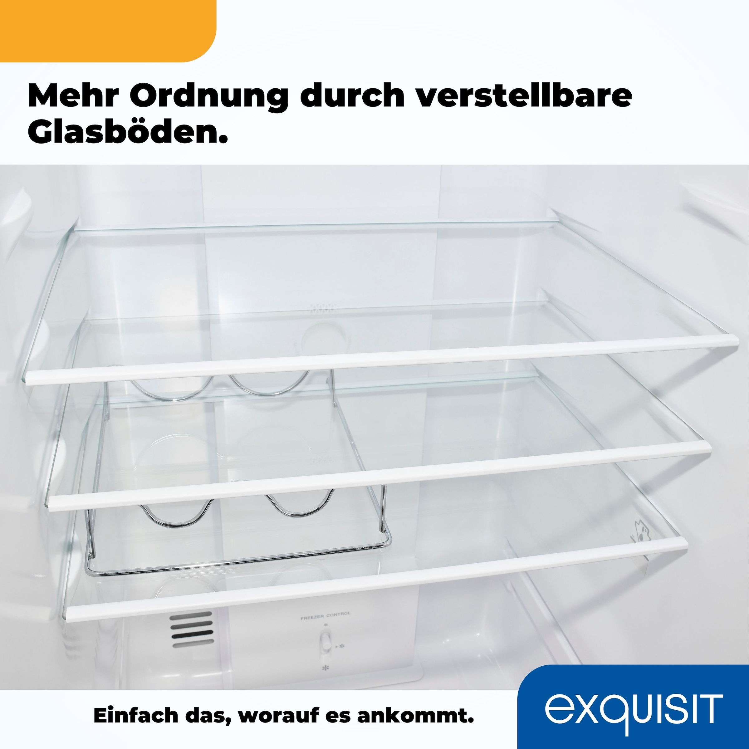 exquisit Kühl-/Gefrierkombination »KGC250-85--040D weiss« 180,5 cm hoch 54,5 cm breit