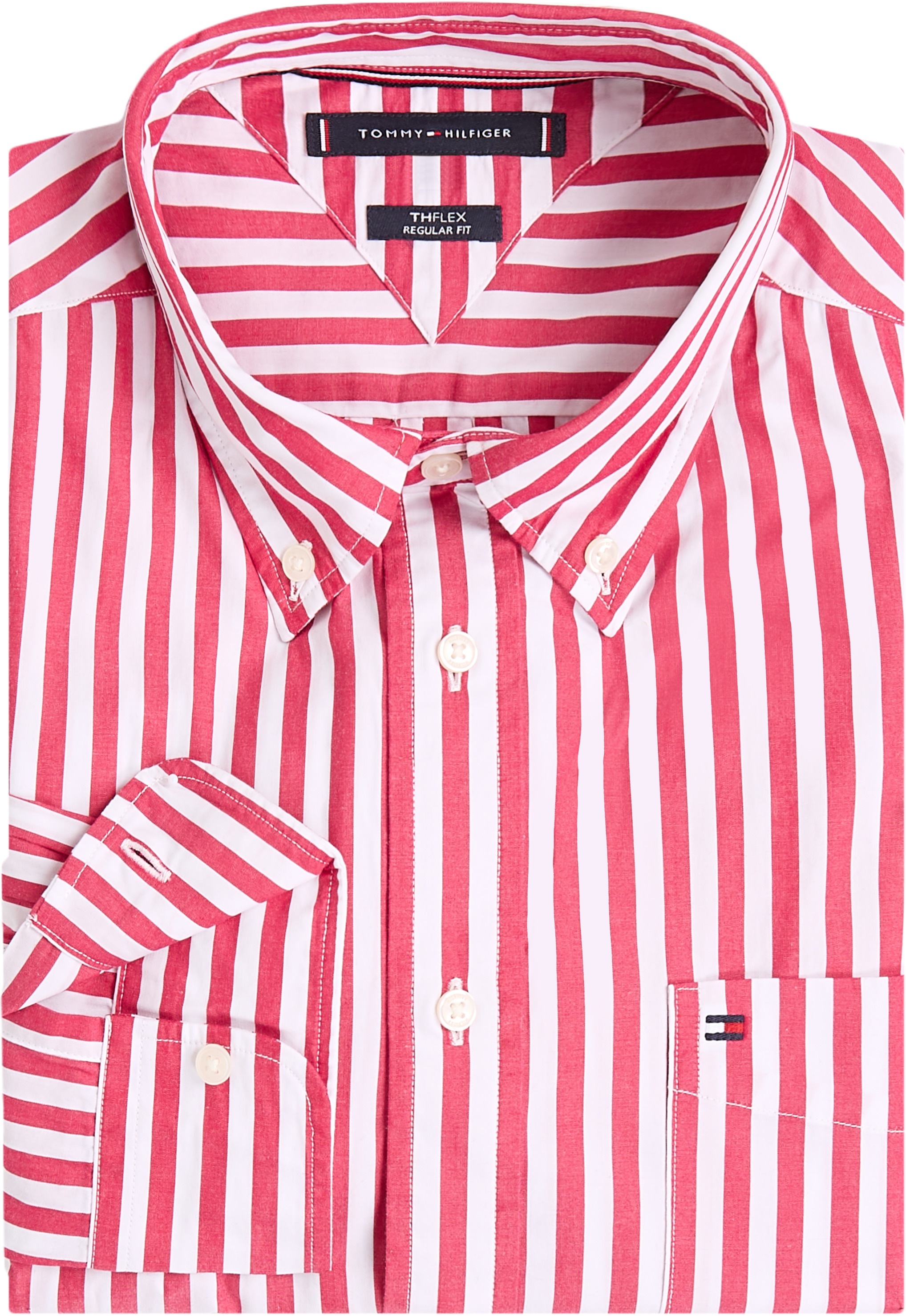 Tommy Hilfiger Langarmhemd »FLEX POPLIN BOLD STRIPE SHIRT«
