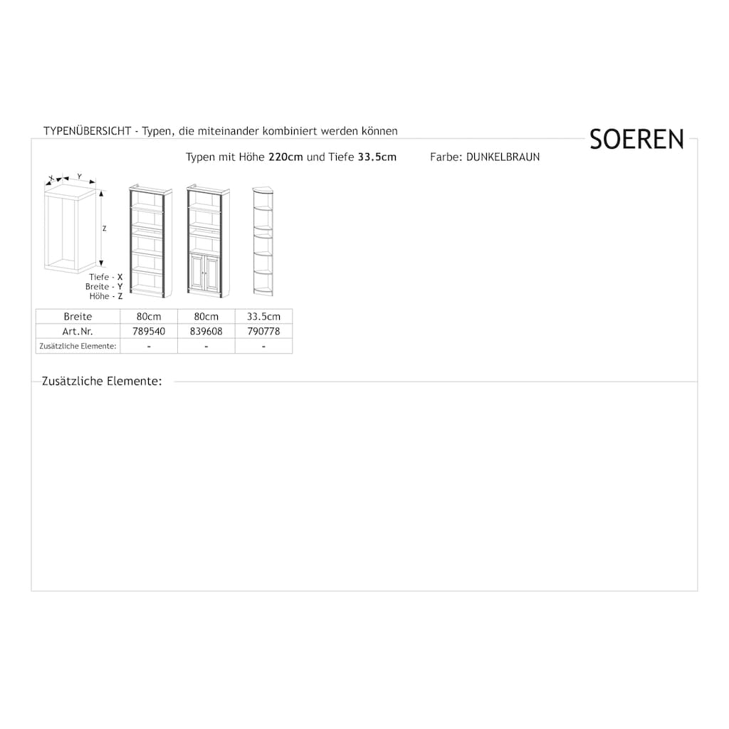 Home affaire Anbauregal »Soeren«