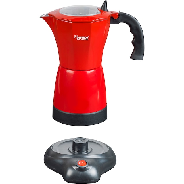 bestron Espressokocher »Viva Italia«, 0,4 l Kaffeekanne, mit Basis, für 6  Espressotassen: 180 ml, 480 Watt, Aluminium mit 3 Jahren XXL Garantie