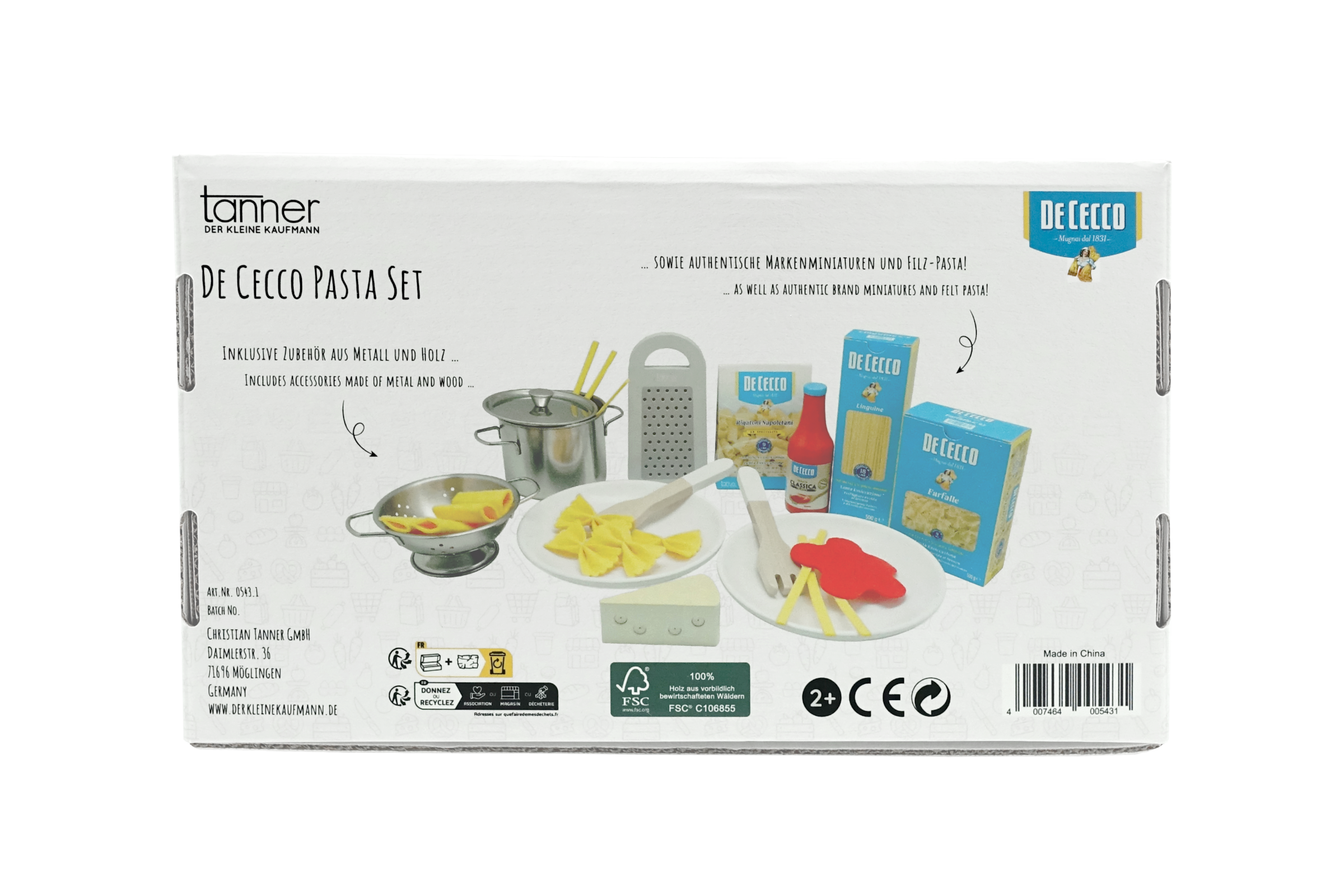 Tanner Spiellebensmittel »Pasta Set De Cecco«