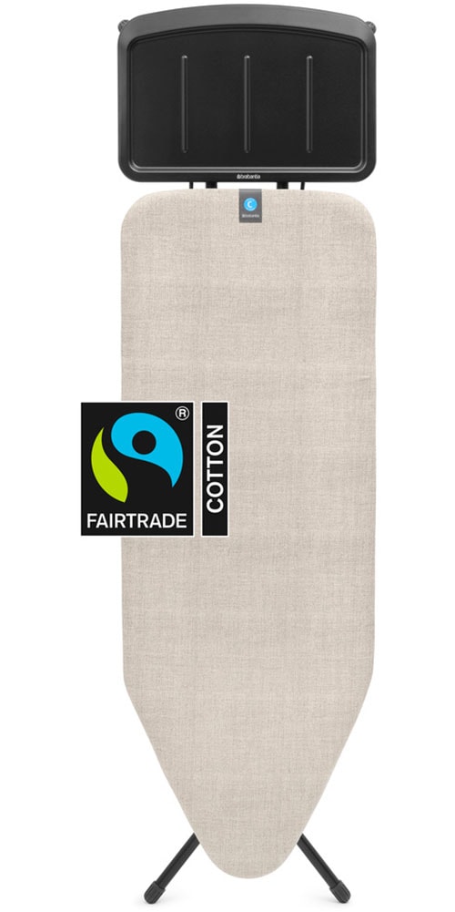 Brabantia Bügelbrett »Bügeltisch C, 124 x 45 cm, Dst-Ablage Solide« Bügelfläche 124 cmx45 cm Fairtrade-zertifiziert