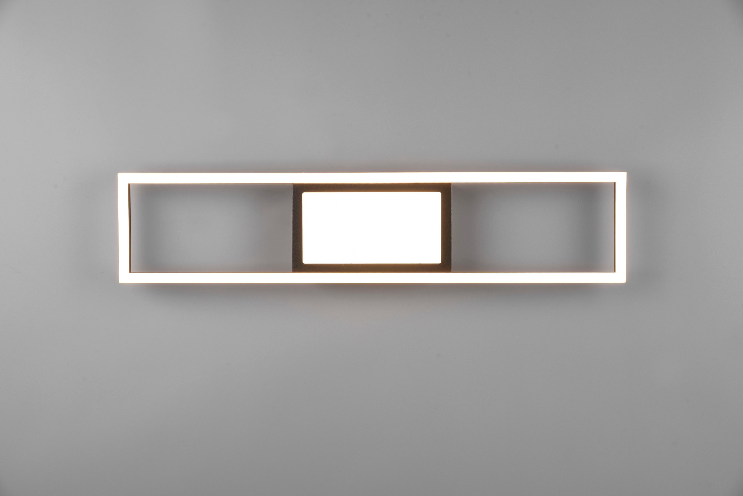 REALITY Leuchten LED Deckenleuchte »Rigido«, 1 flammig, Leuchtmittel LED-Board | LED fest integriert, Deckenlampe mit Fernbedienung dimmbar Lichtfarbe einstellbar Memory