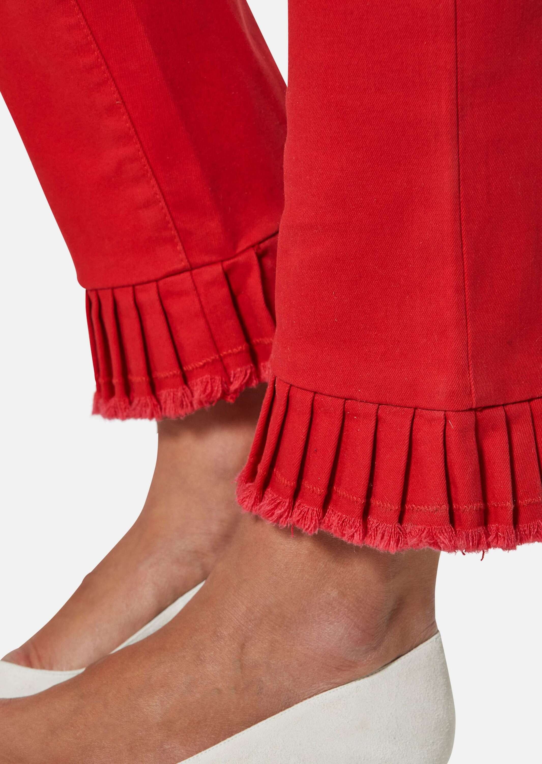 MADELEINE Regular-fit-Jeans »Jeans Jeans mit Plissee-Saum«