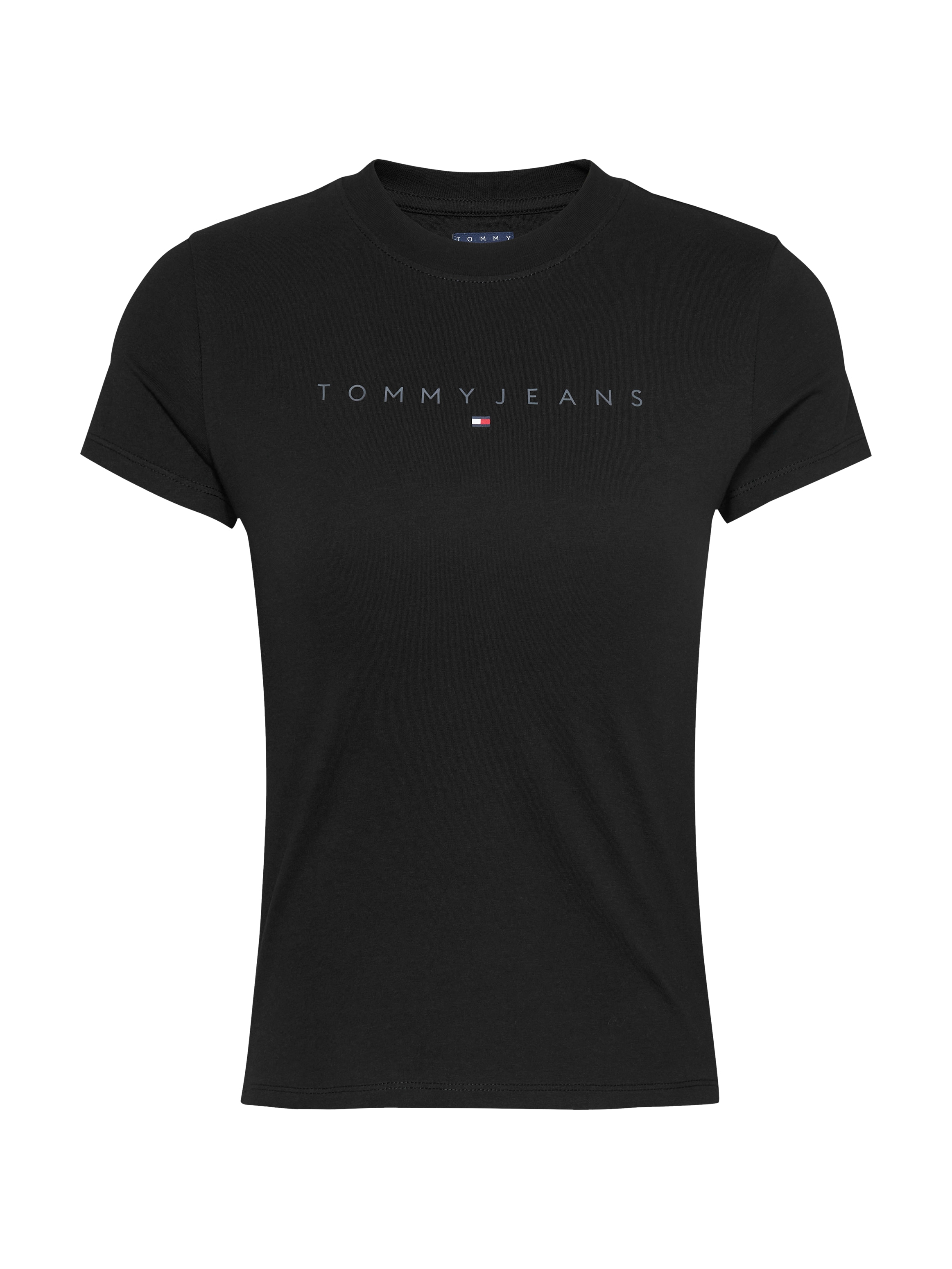 Tommy Jeans Curve T-Shirt »TJW SLIM TONAL LINEAR TEE EXT«, in Großen Größen, Logodruck, Figurbetont