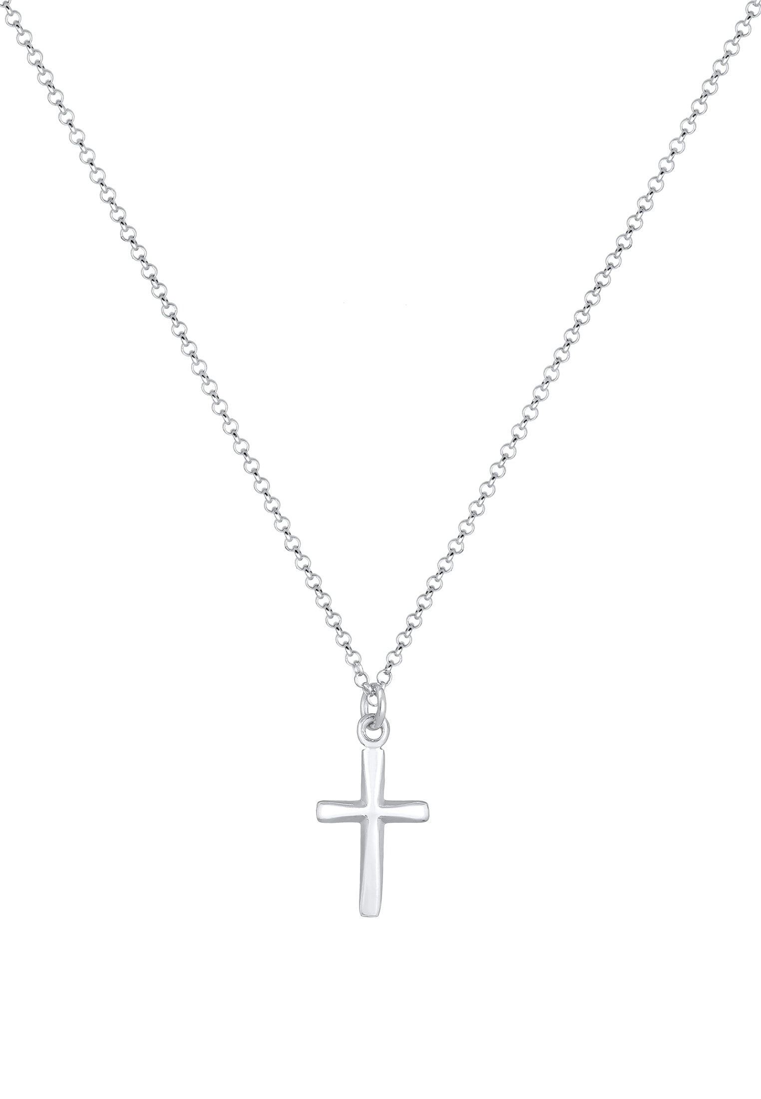 Elli Kette mit Anhänger »Halskette Kreuz Filigran Glauben Symbol 925 Silber«