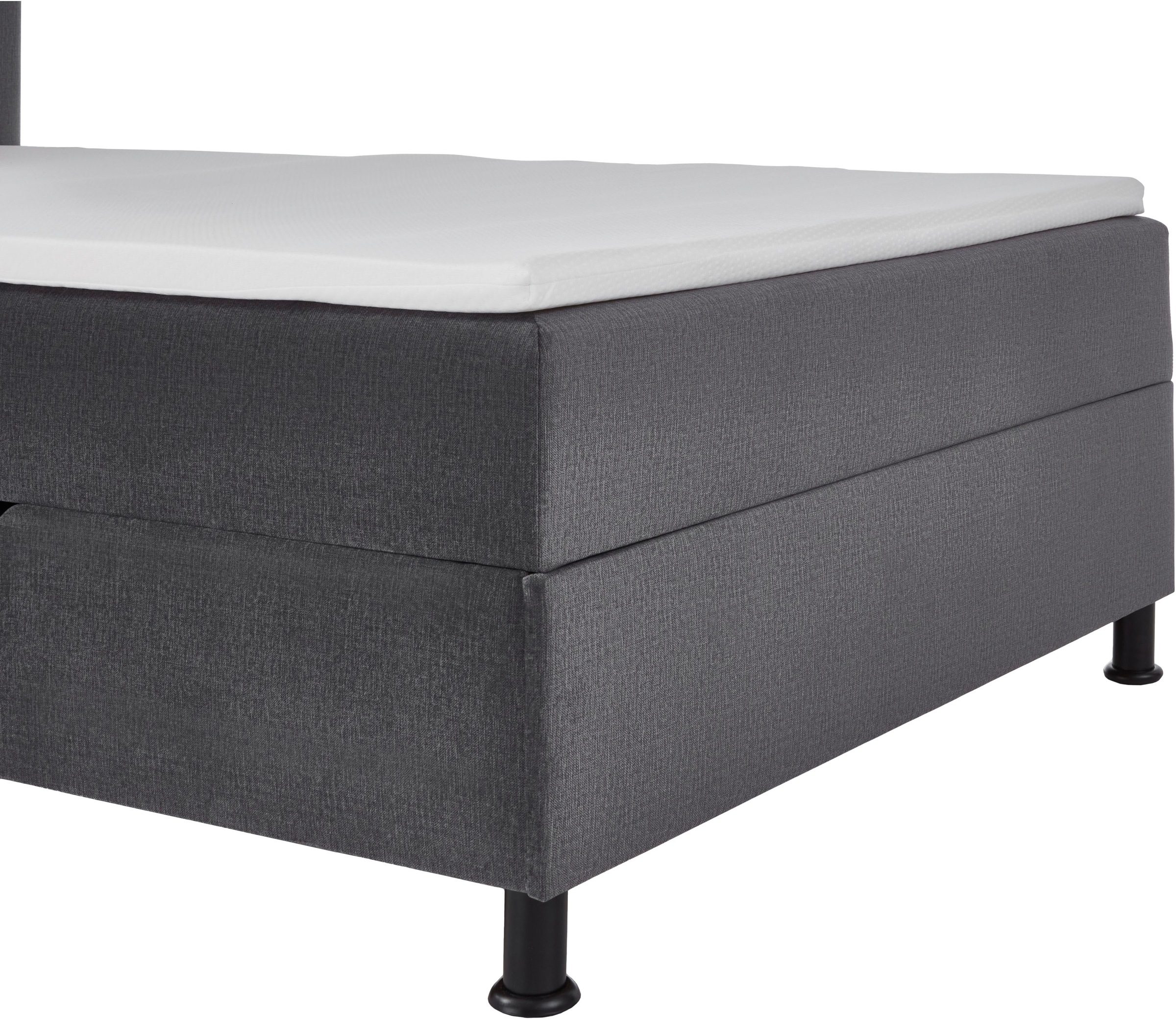 INOSIGN Boxbett »Escalon LED mit Bettkasten, inkl. Topper, LED-Lichtleiste im Kopfteil«, erhältlich in den Breiten 120x200cm und 180x200cm