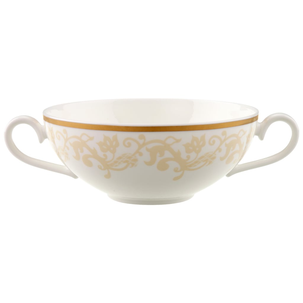Villeroy & Boch Tasse "Suppen-Obertasse Ivoire 200 ml weiß-gold"