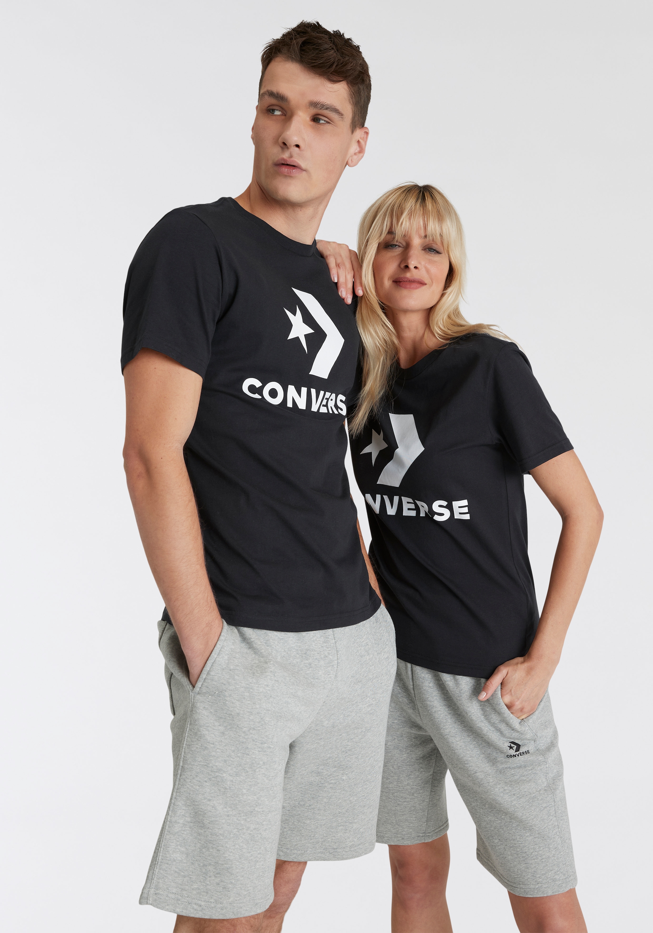 Converse T-Shirt »Unisex GO-TO STAR CHEVRON LOGO STANDARD-FIT«, (1 tlg.), Unisex