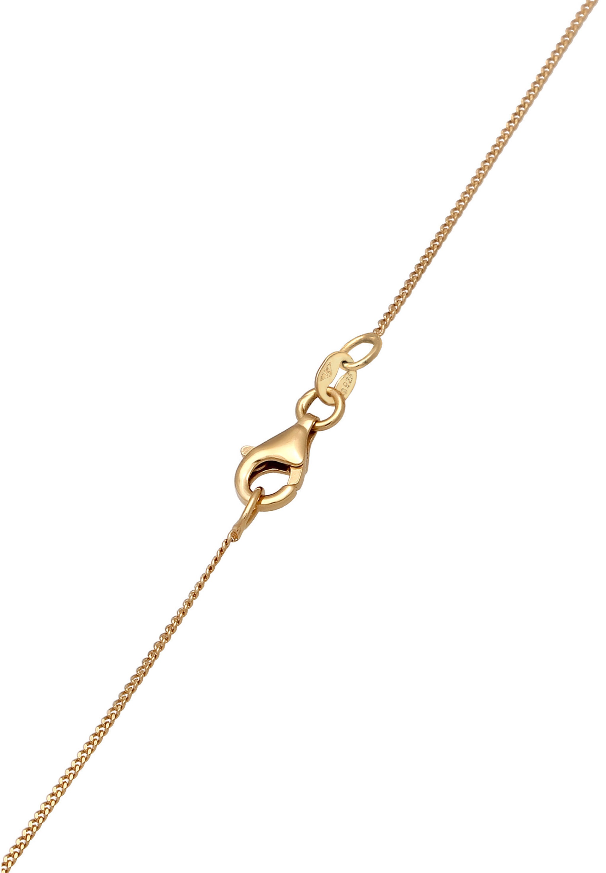 Elli Silberkette »Halskette Tropfen Synthetische Perle Kristalle Grün 925 Sterling Silber«