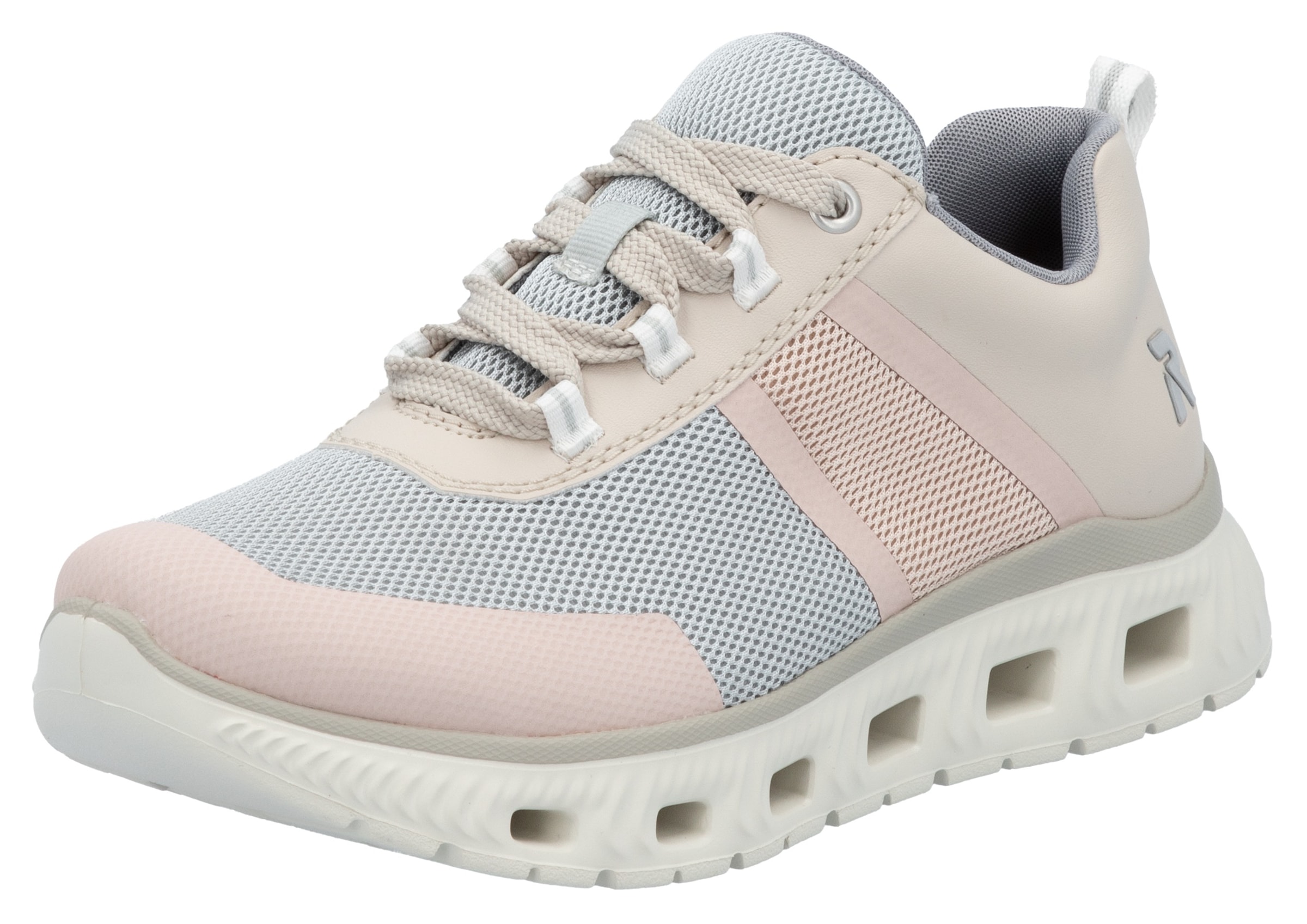 RIEKER Sport Sneaker, in veganer Verarbeitung, Freizeitschuh, Halbschuh, Schnürschuh