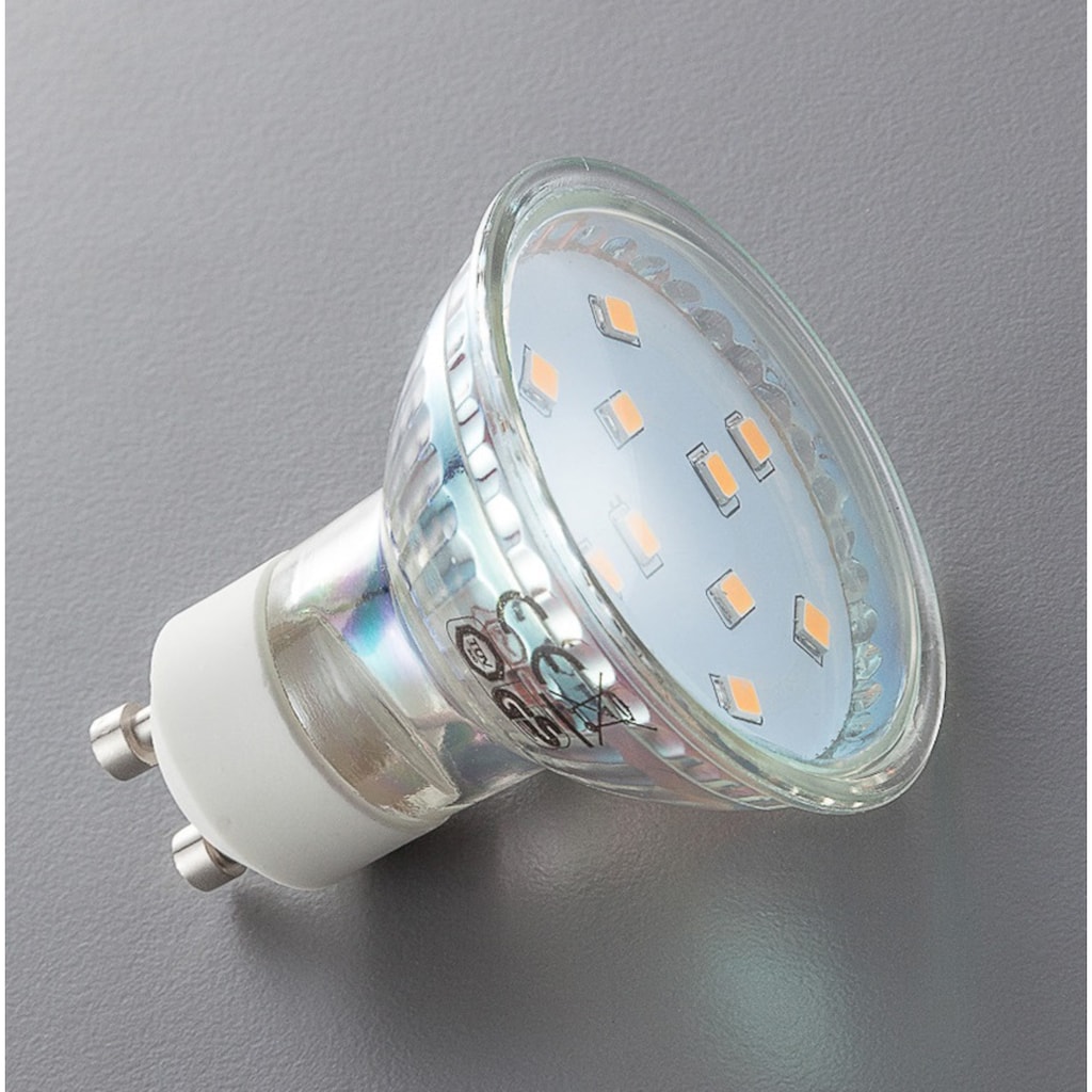B.K.Licht LED-Leuchtmittel, GU10, 10 St., Warmweiß