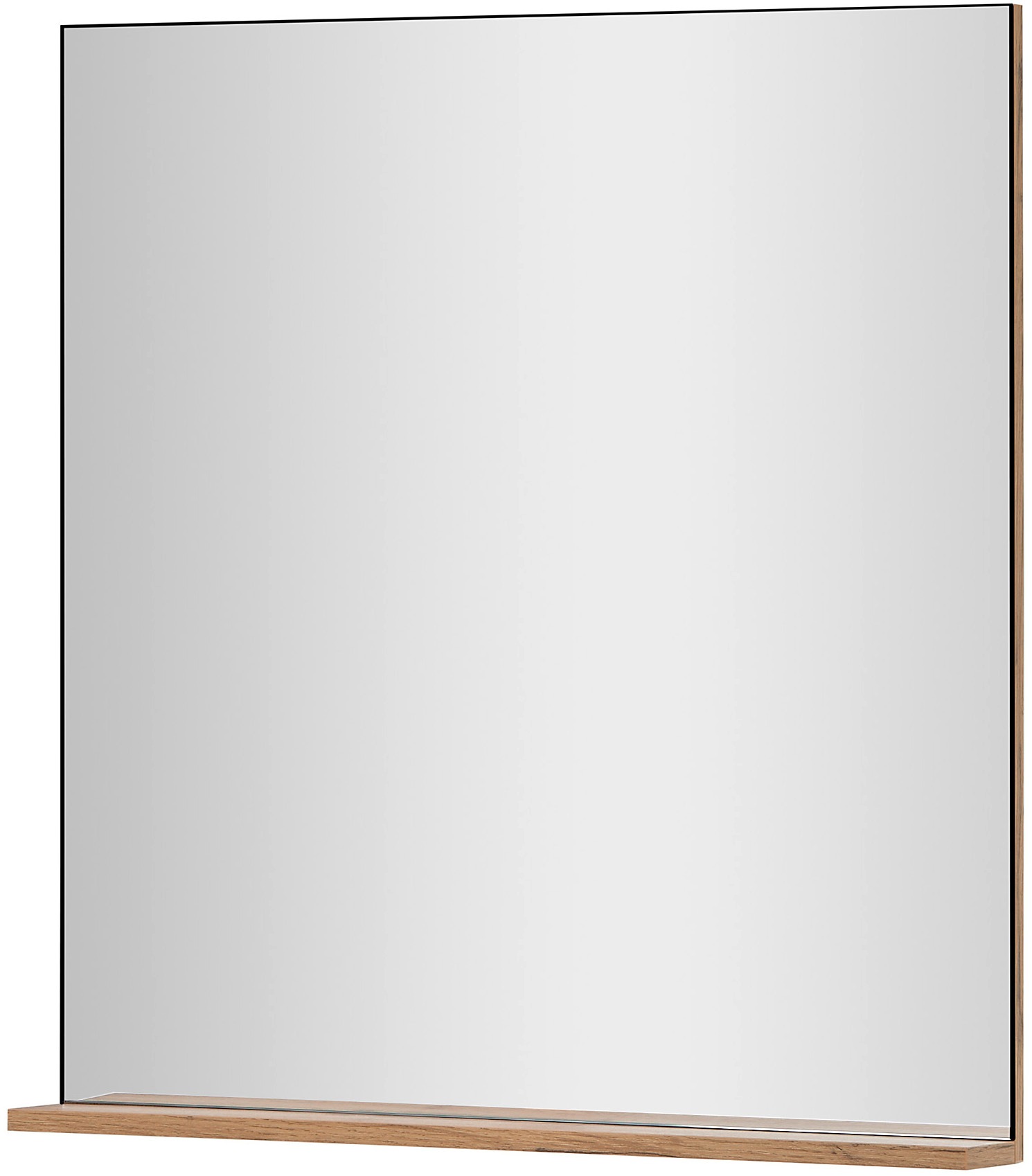 INOSIGN Garderobenspiegel »GIRON/CiTY, Spiegel in Wotan Eiche, zeitloses Design«, universell einsetzbar, mit Ablagefläche, eckig, 75 cm breit