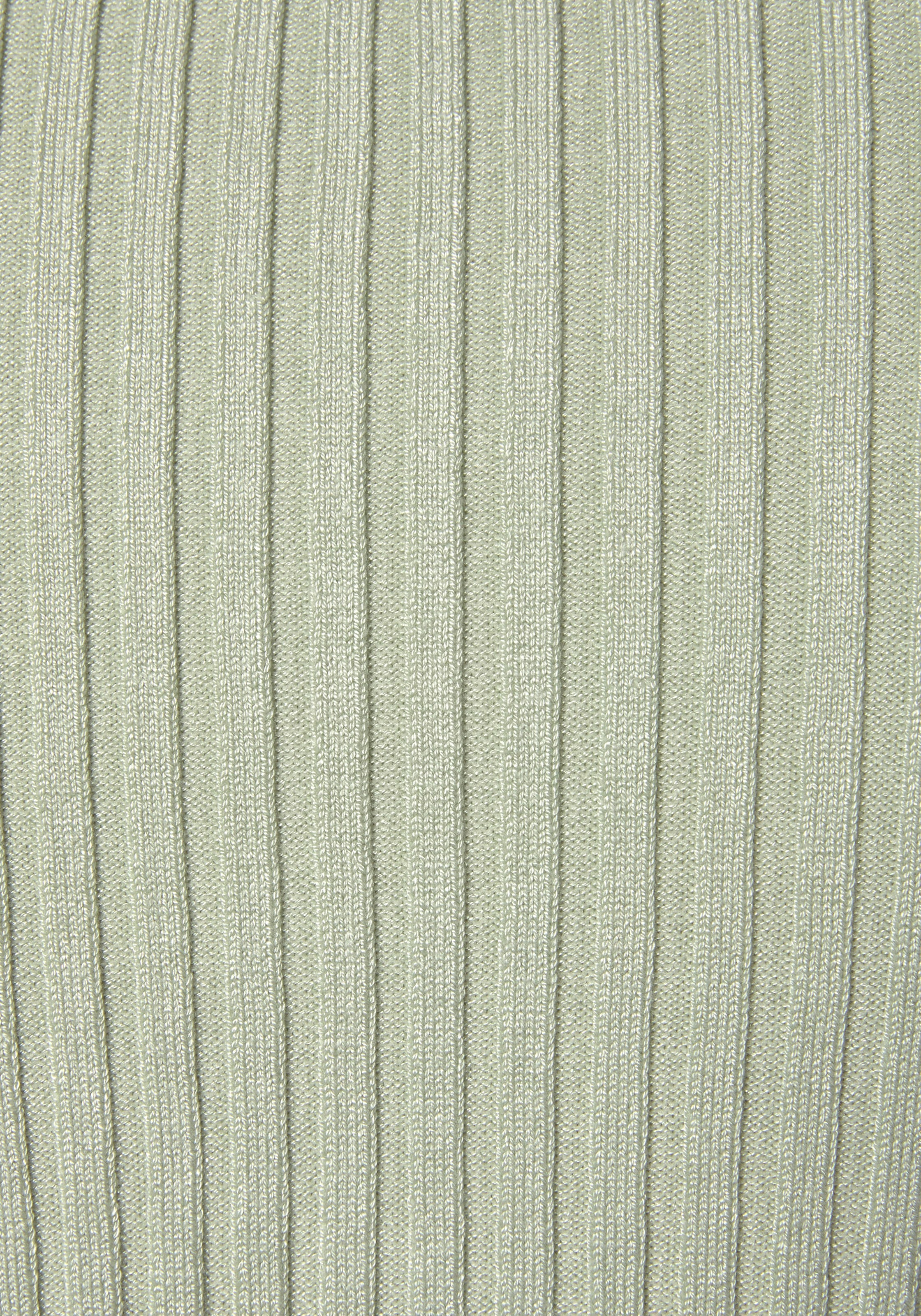 LASCANA V-Ausschnitt-Pullover, mit Zierperlen, figurbetonter Strickpullover, elastisch
