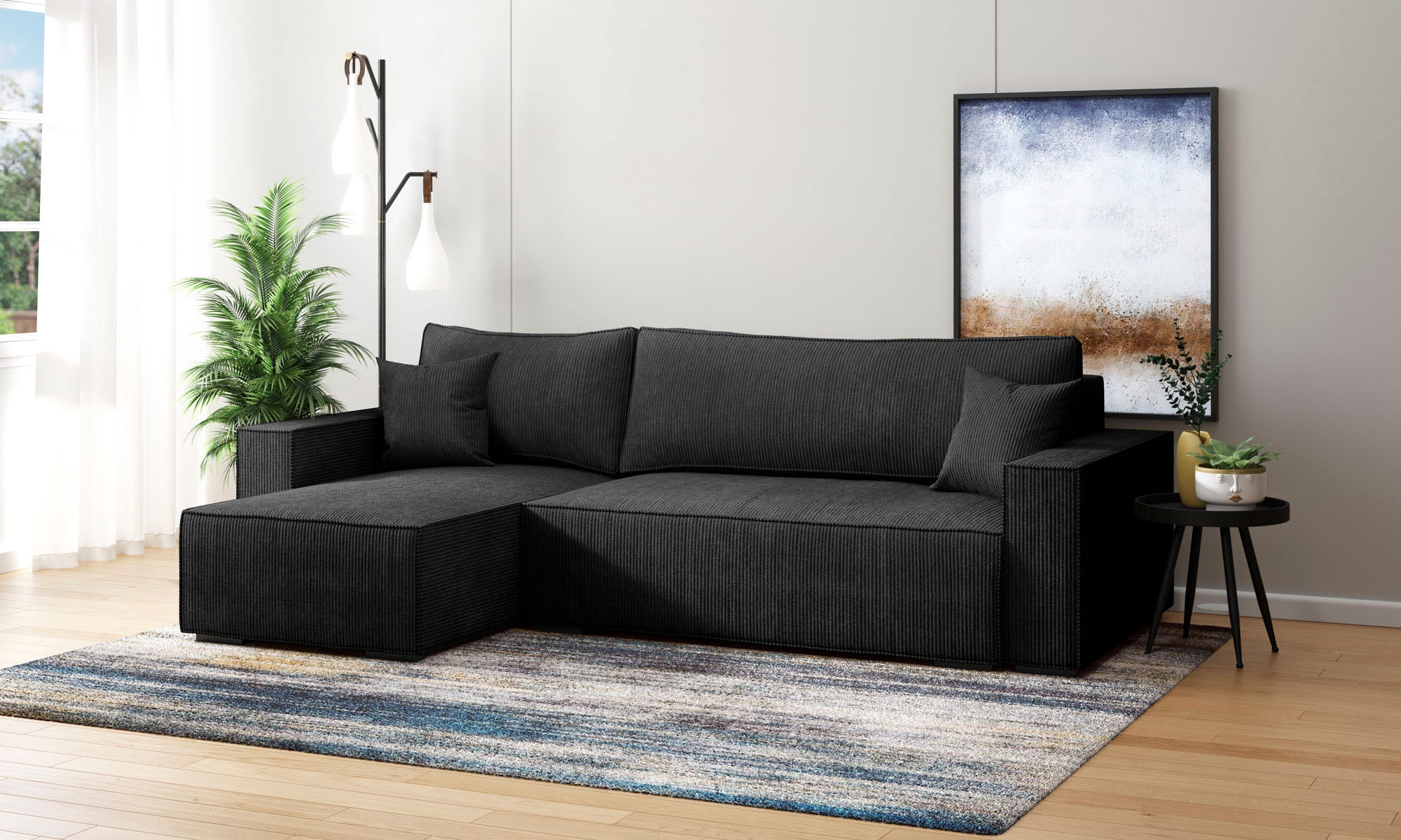 Ecksofa »Winton Cordsofa / Schlafsofa 253 cm«, Cord, Recamiere wechselbar,...