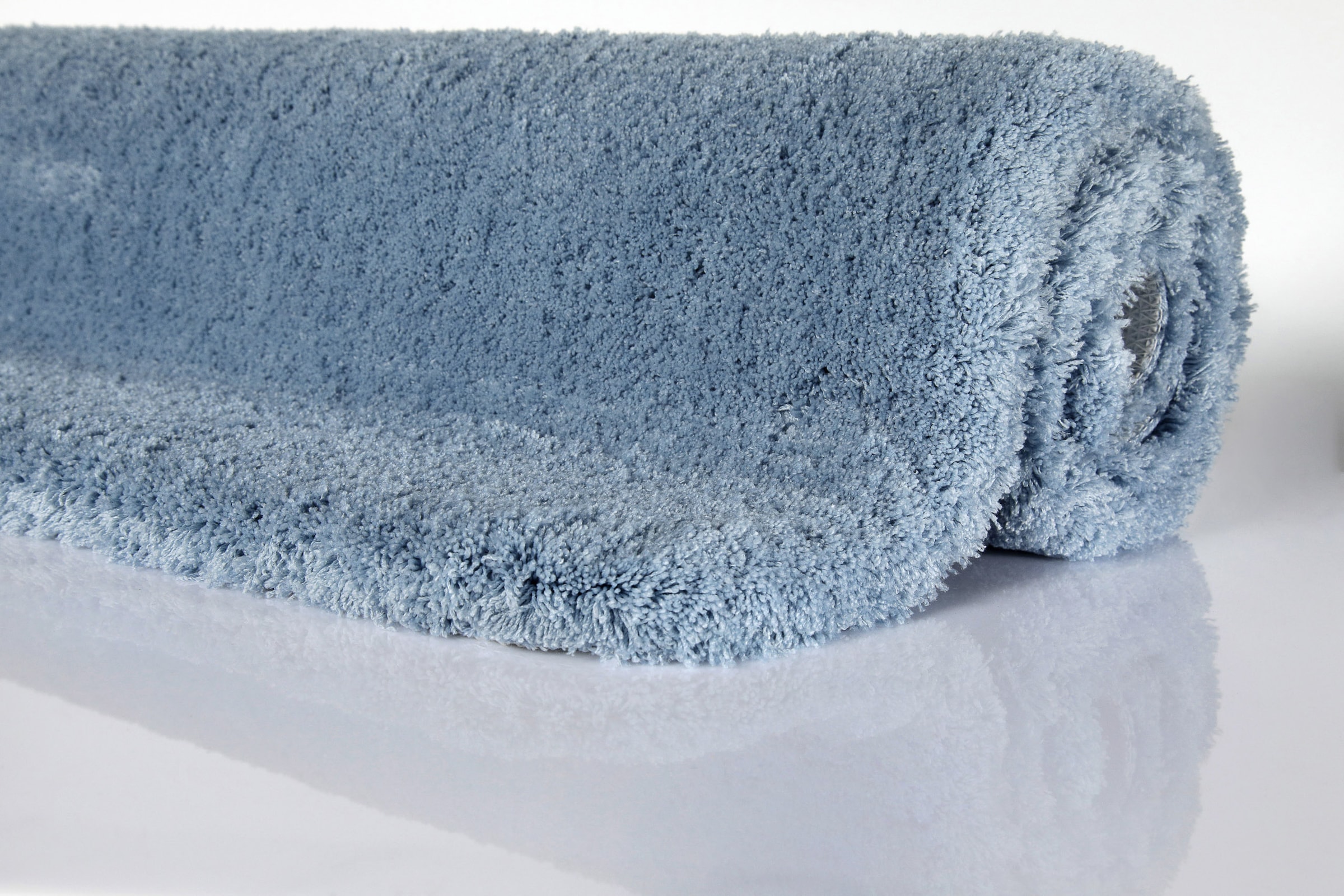 Homie Living Badematte »Porto Azzurro« Höhe 30 mm rutschhemmend beschichtet fußbodenheizungsgeeignet | schnell trocknend Badteppich, uni, rechteckig & rund, waschbar, Badezimmerteppich