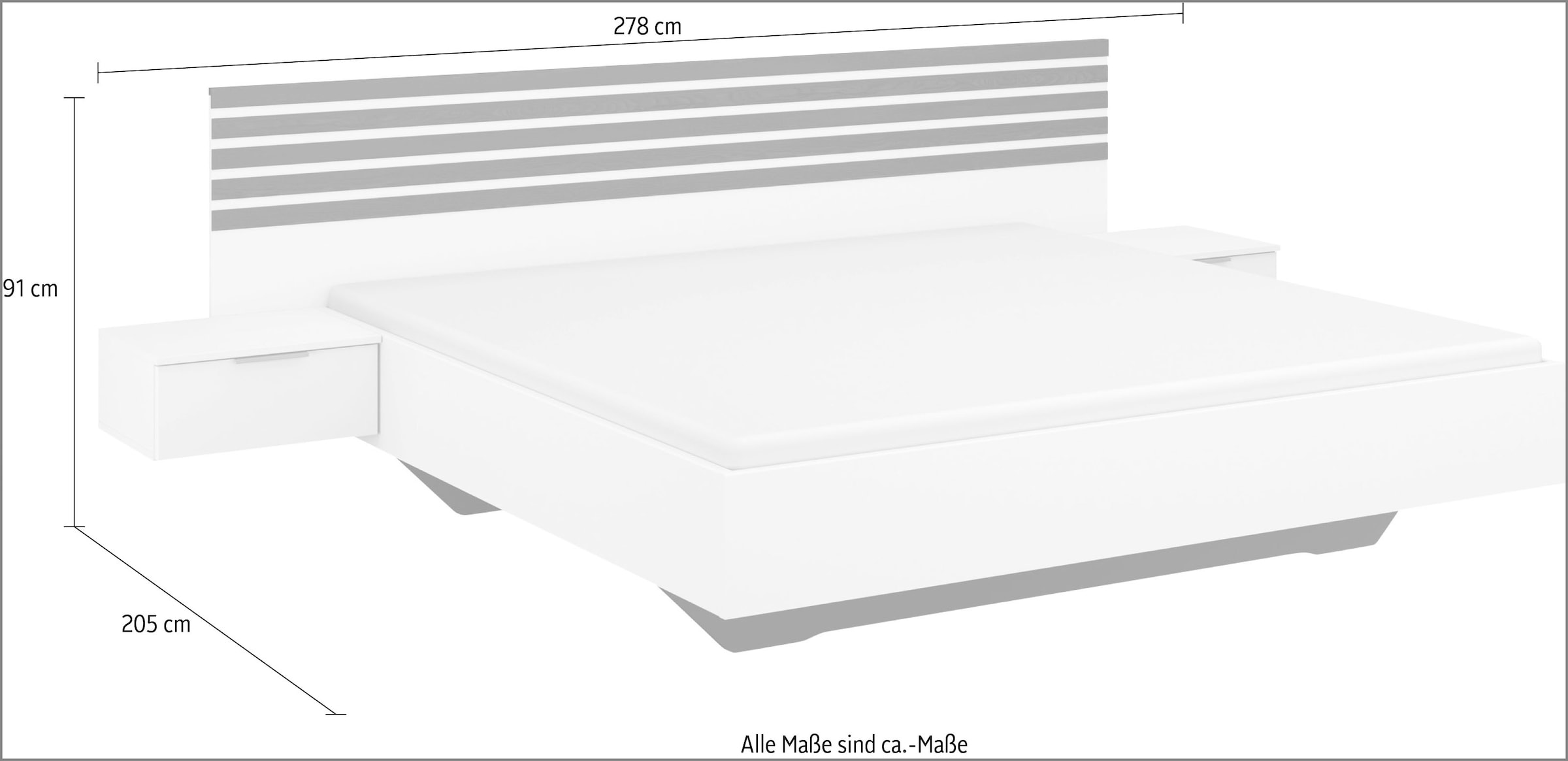 rauch Bettanlage »Lamella«, mit eleganter Lamellenabsetzung