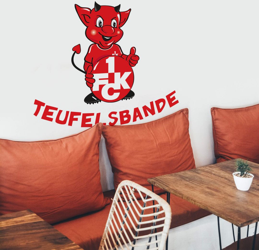 Wall-Art Wandtattoo »1.FC Rechnung (1 Kaiserslautern kaufen St.) Teufelsbande«, auf