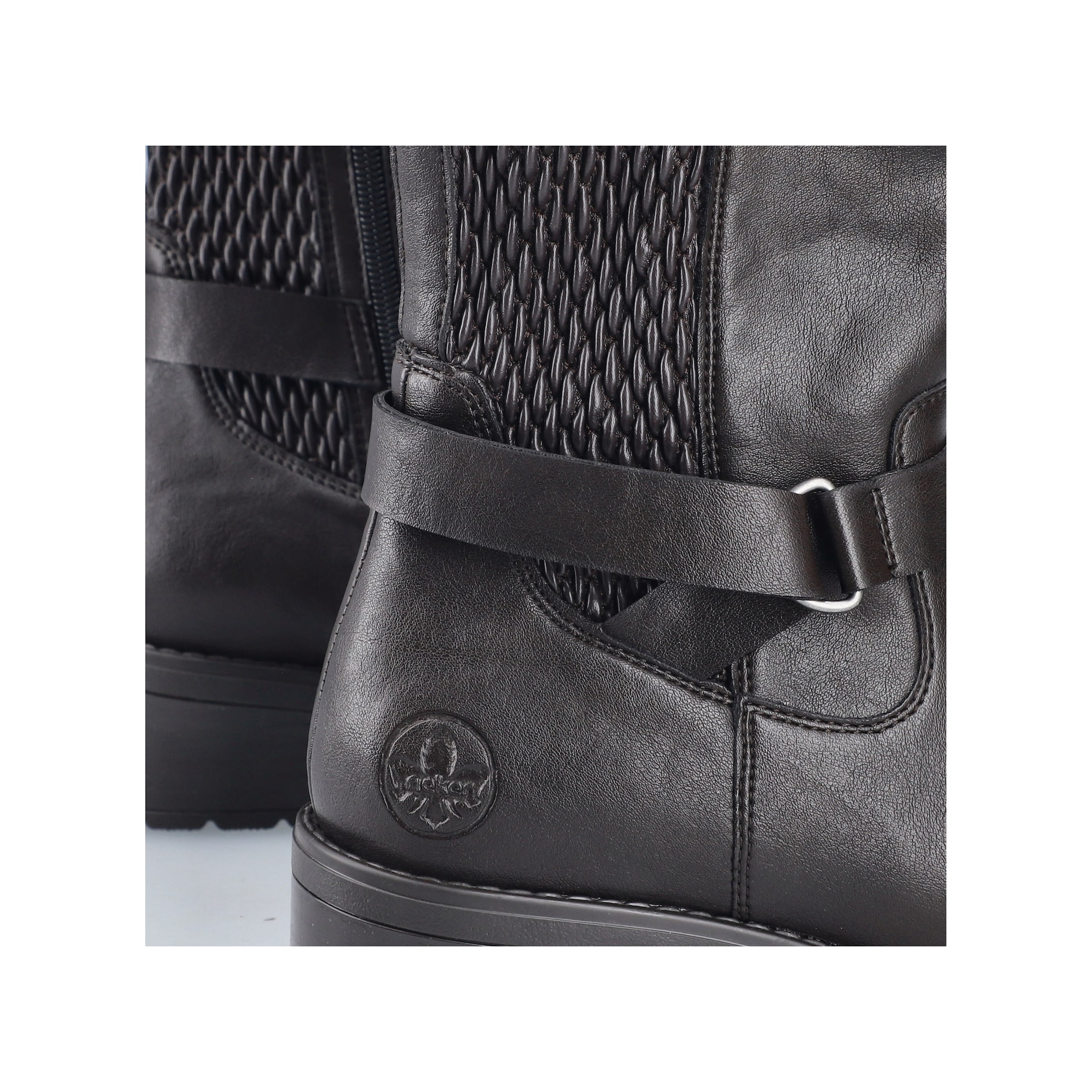 Rieker Stiefel  Langschaftstiefel mit Stretch und Innenreißverschluss