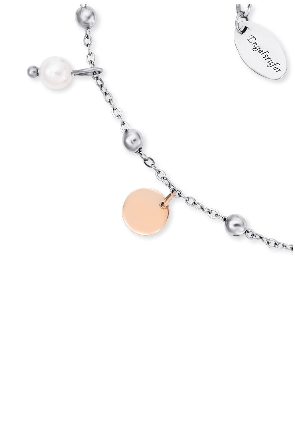 Engelsrufer Fußkette »Little Joy Bicolor, ERFS-LILJOY-PE-BI«, mit Süßwasserzuchtperle