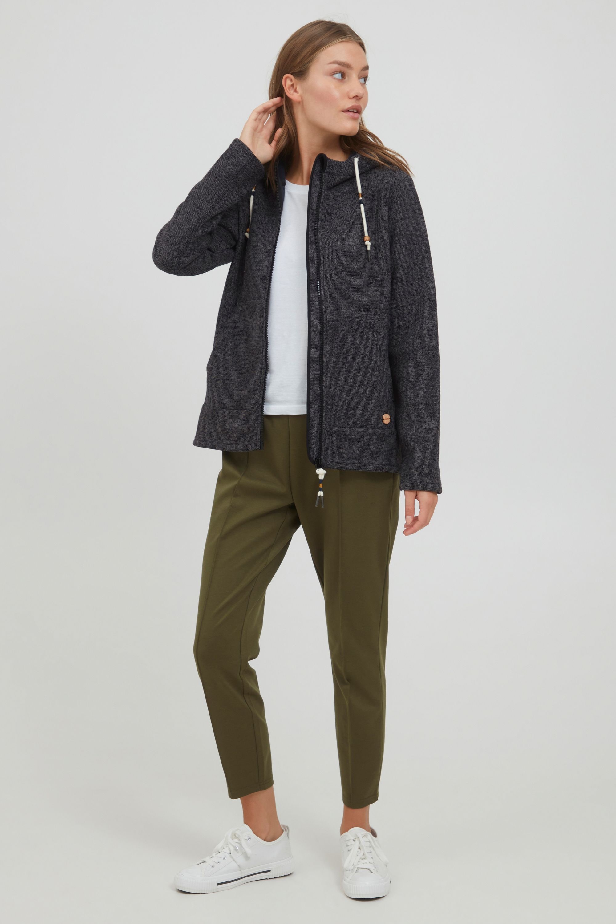 OXMO Kapuzenfleecejacke »Kapuzensweatjacke OXFia«