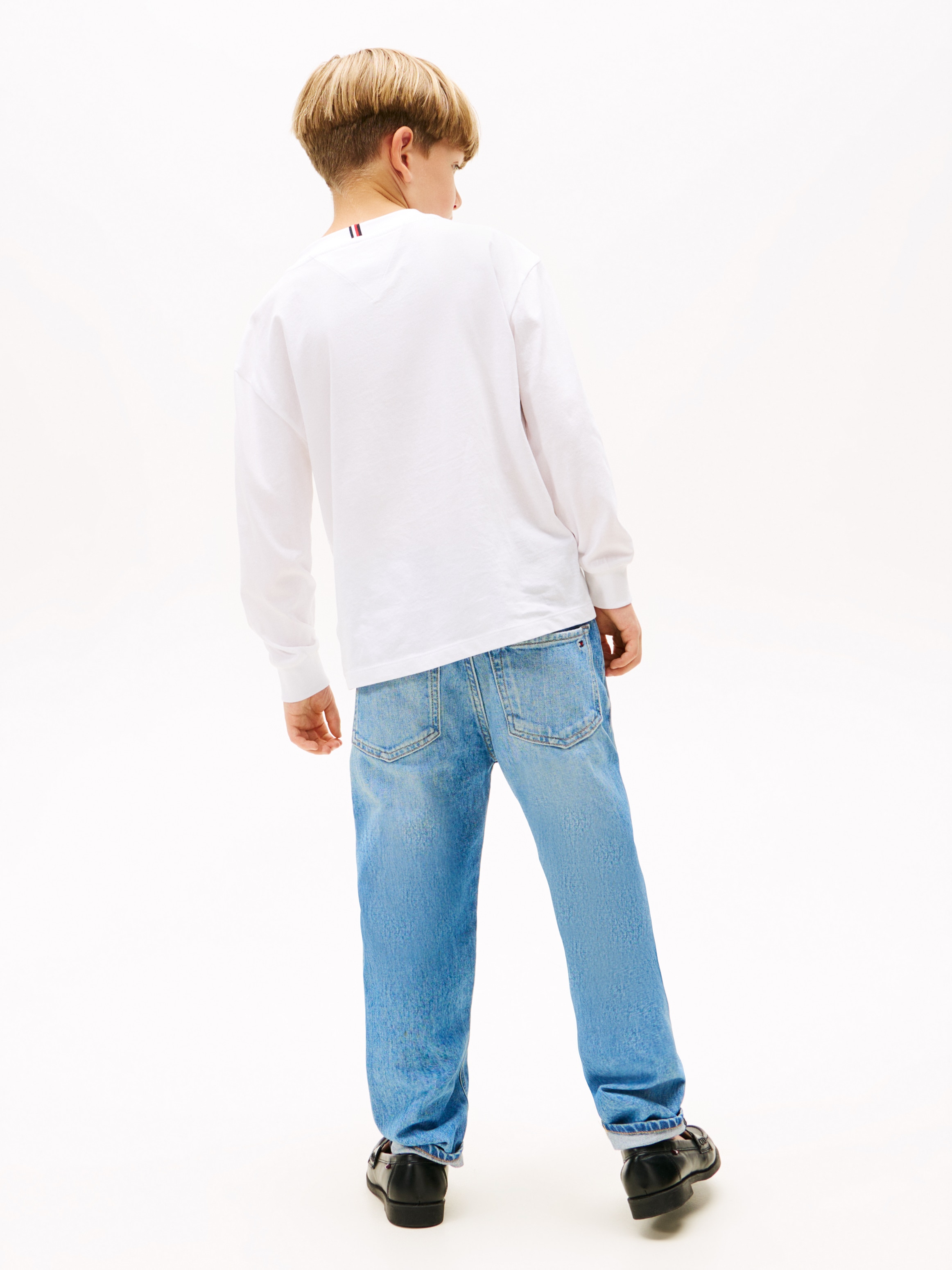 Tommy Hilfiger Langarmshirt »ESSENTIAL T-SHIRT LS« für Kinder bis 16 Jahre, Markenlogo